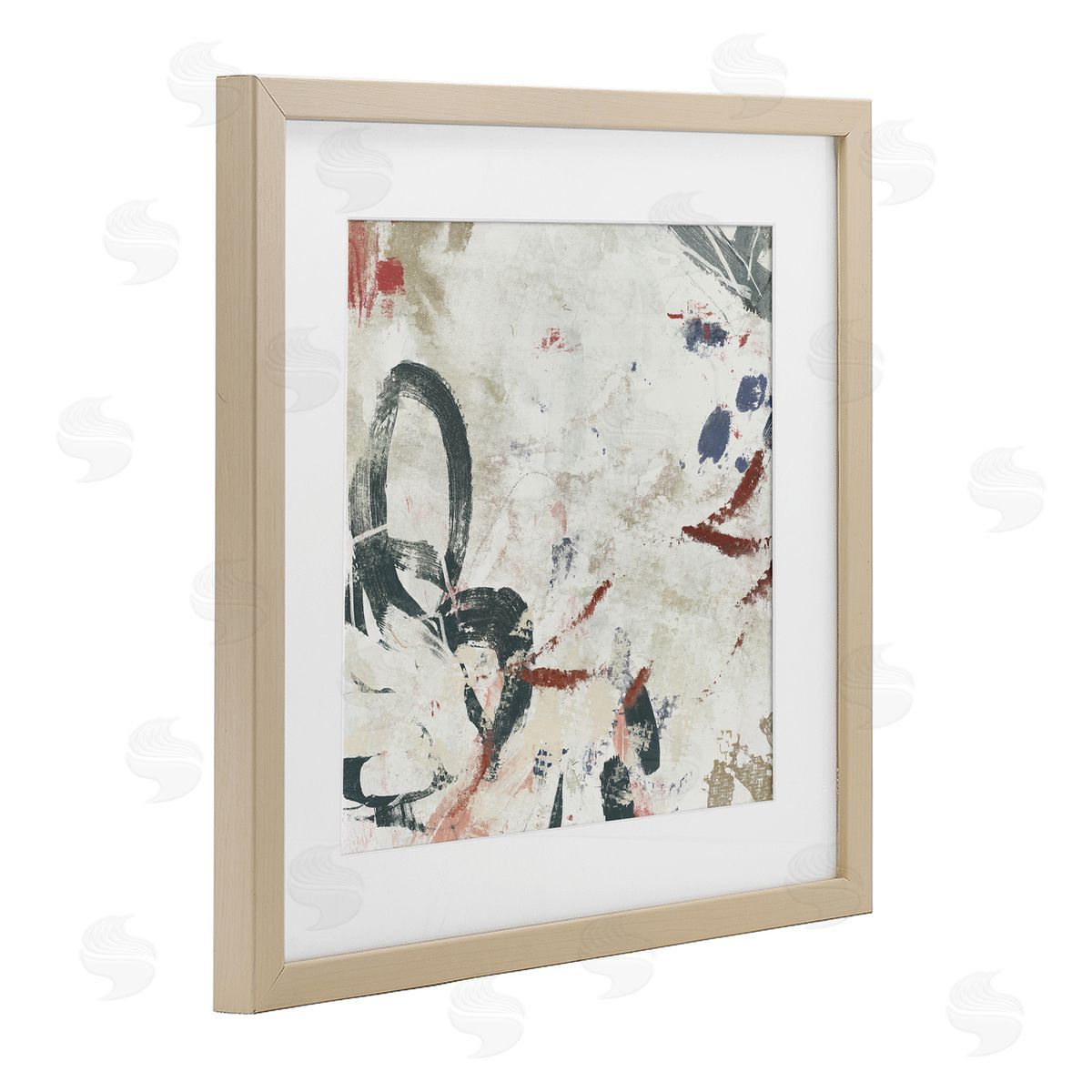 June Erica Vess Neutral Washi Abstract Canvas Wall Art Print