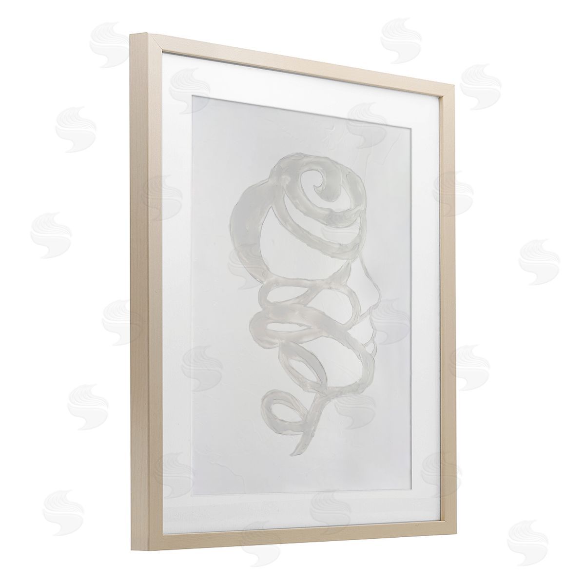 Vanna Lam Minimalist Coil Portrait Canvas Wall Art Print