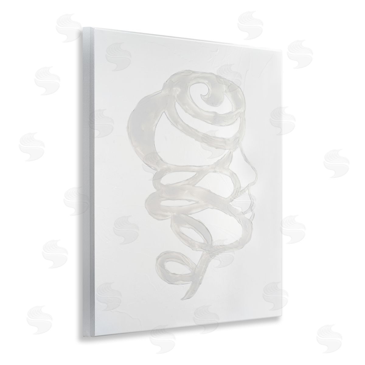 Vanna Lam Minimalist Coil Portrait Canvas Wall Art Print