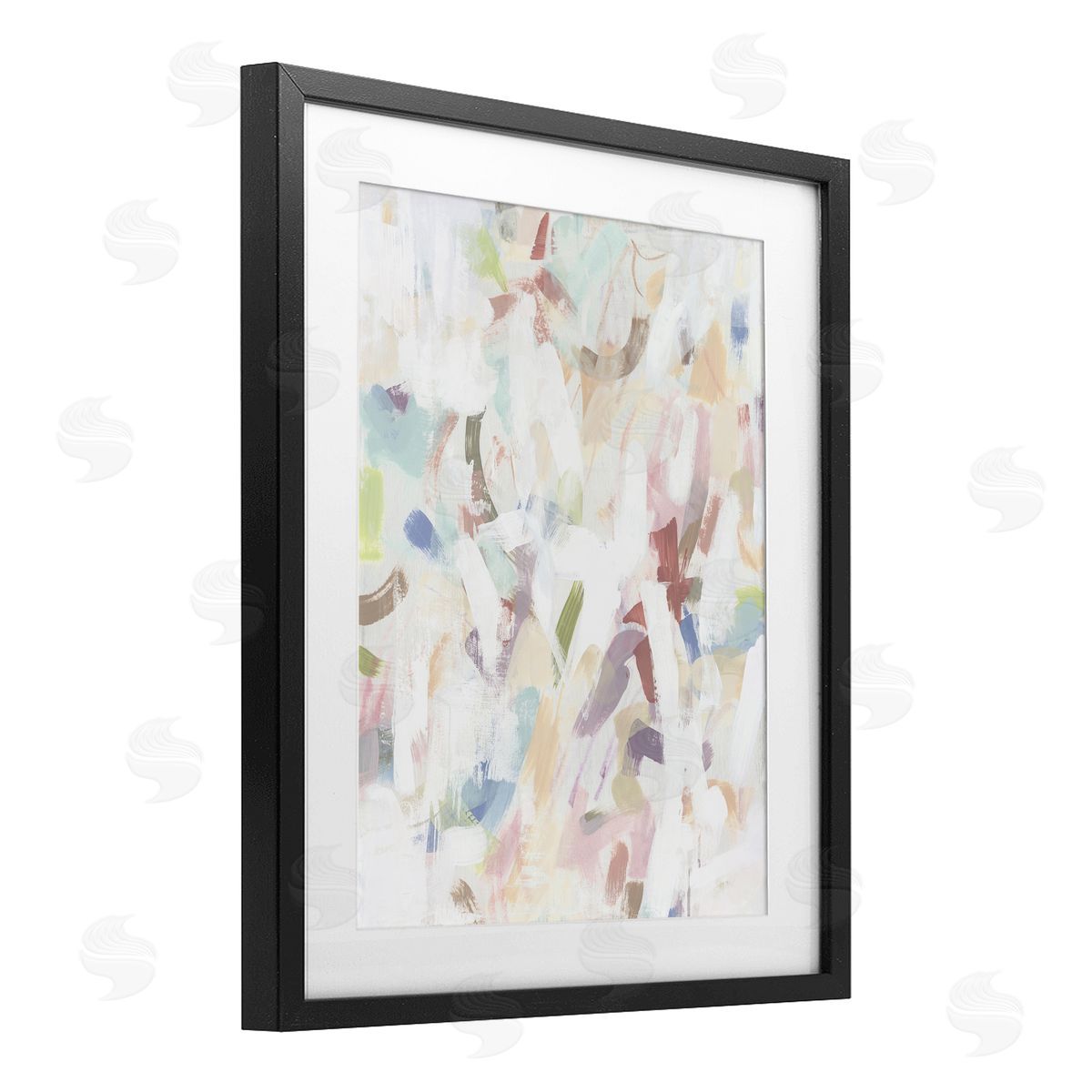 June Erica Vess Candy Scrape Abstraction Canvas Wall Art Print