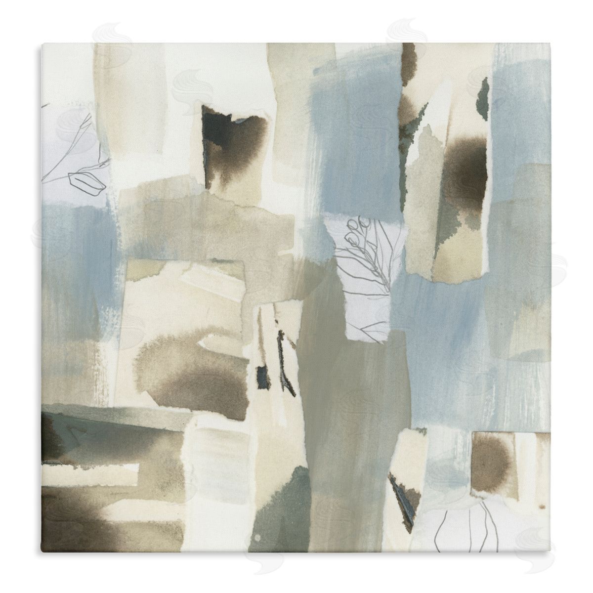 June Erica Vess Paper Waterfall Abstract Canvas Wall Art Print