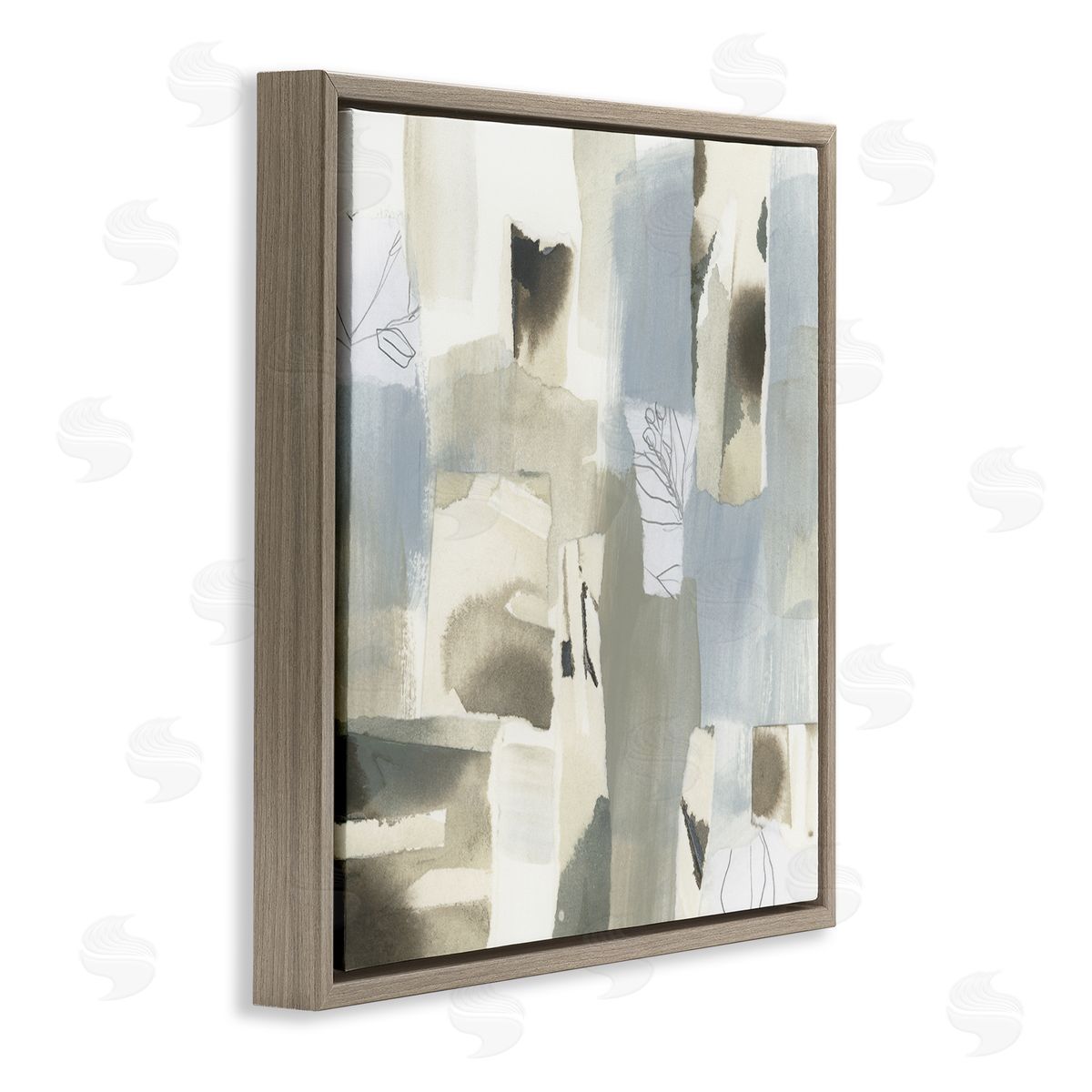 June Erica Vess Paper Waterfall Abstract Canvas Wall Art Print
