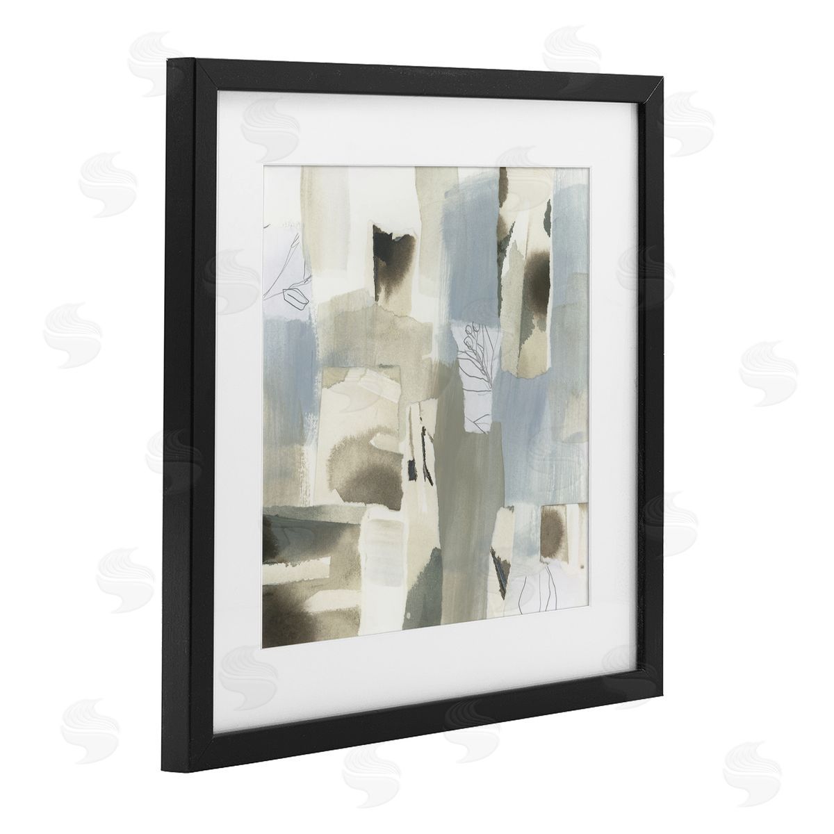 June Erica Vess Paper Waterfall Abstract Canvas Wall Art Print