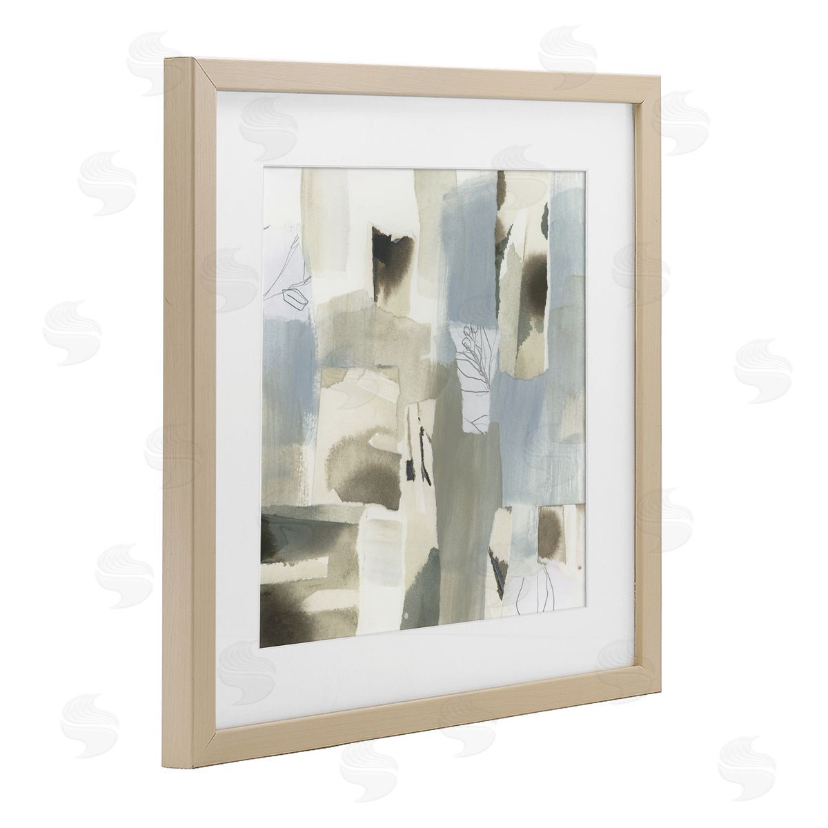 June Erica Vess Paper Waterfall Abstract Canvas Wall Art Print