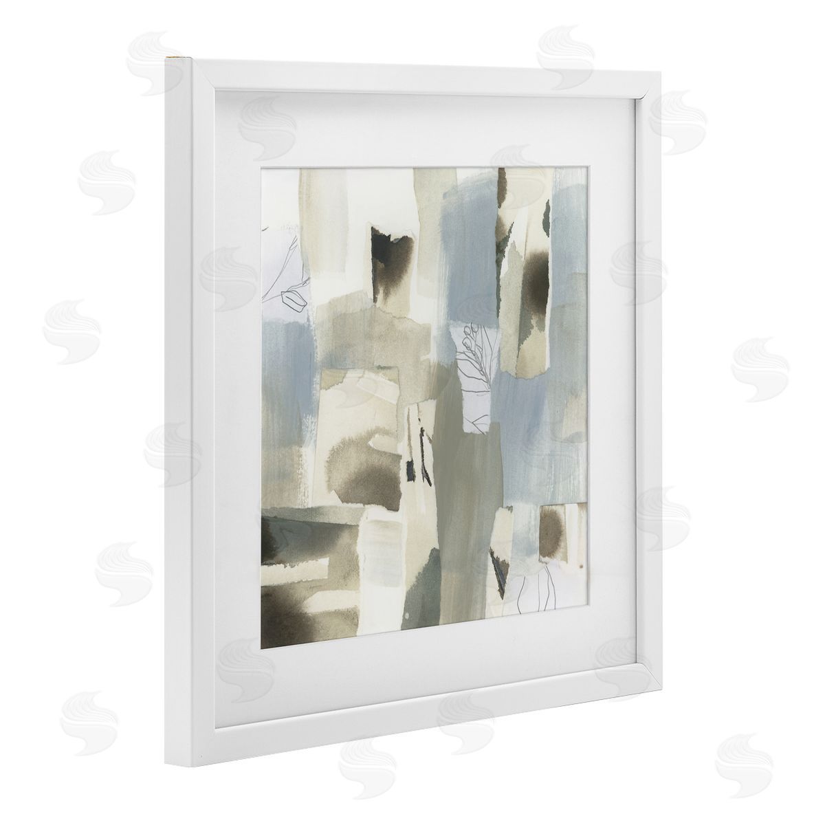 June Erica Vess Paper Waterfall Abstract Canvas Wall Art Print