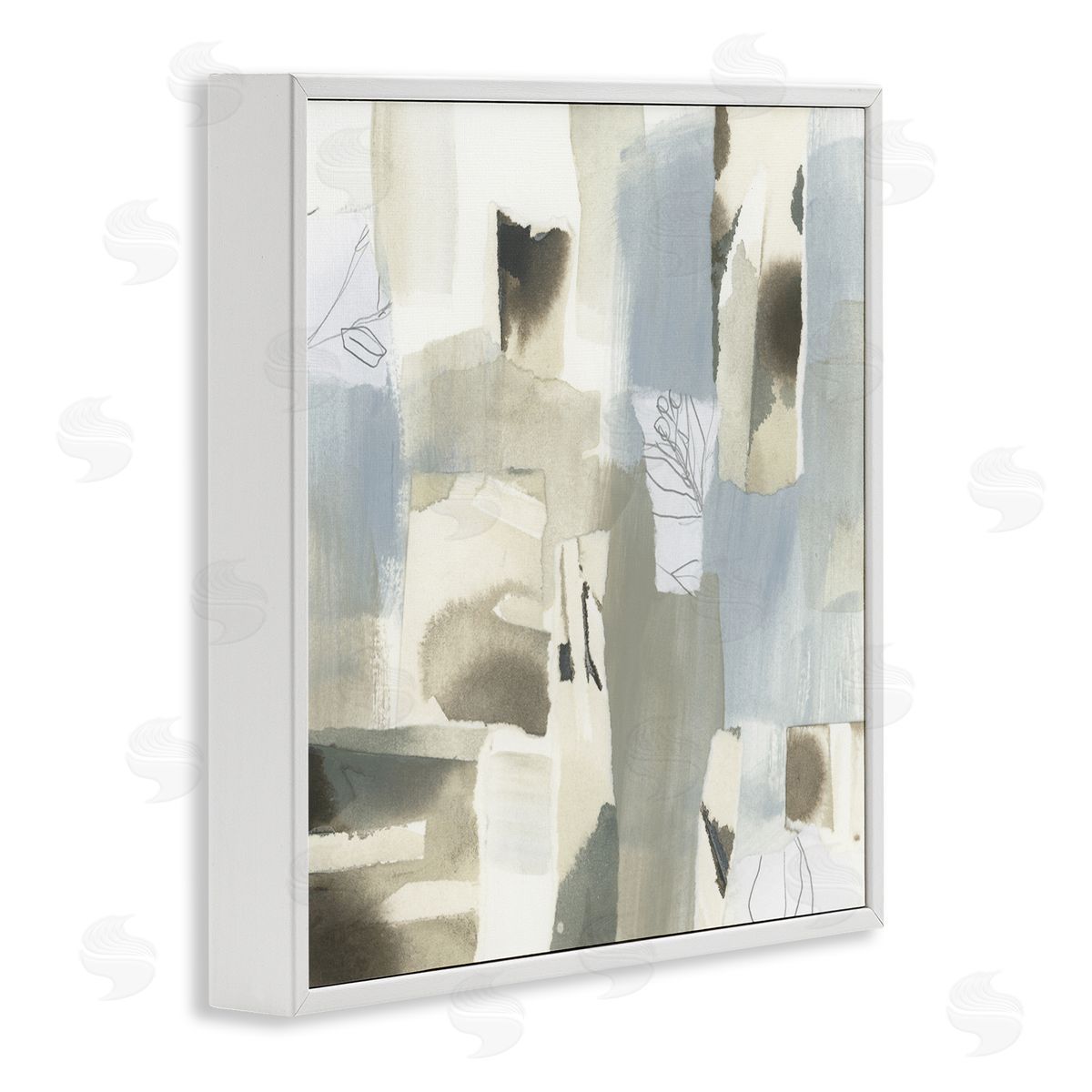 June Erica Vess Paper Waterfall Abstract Canvas Wall Art Print