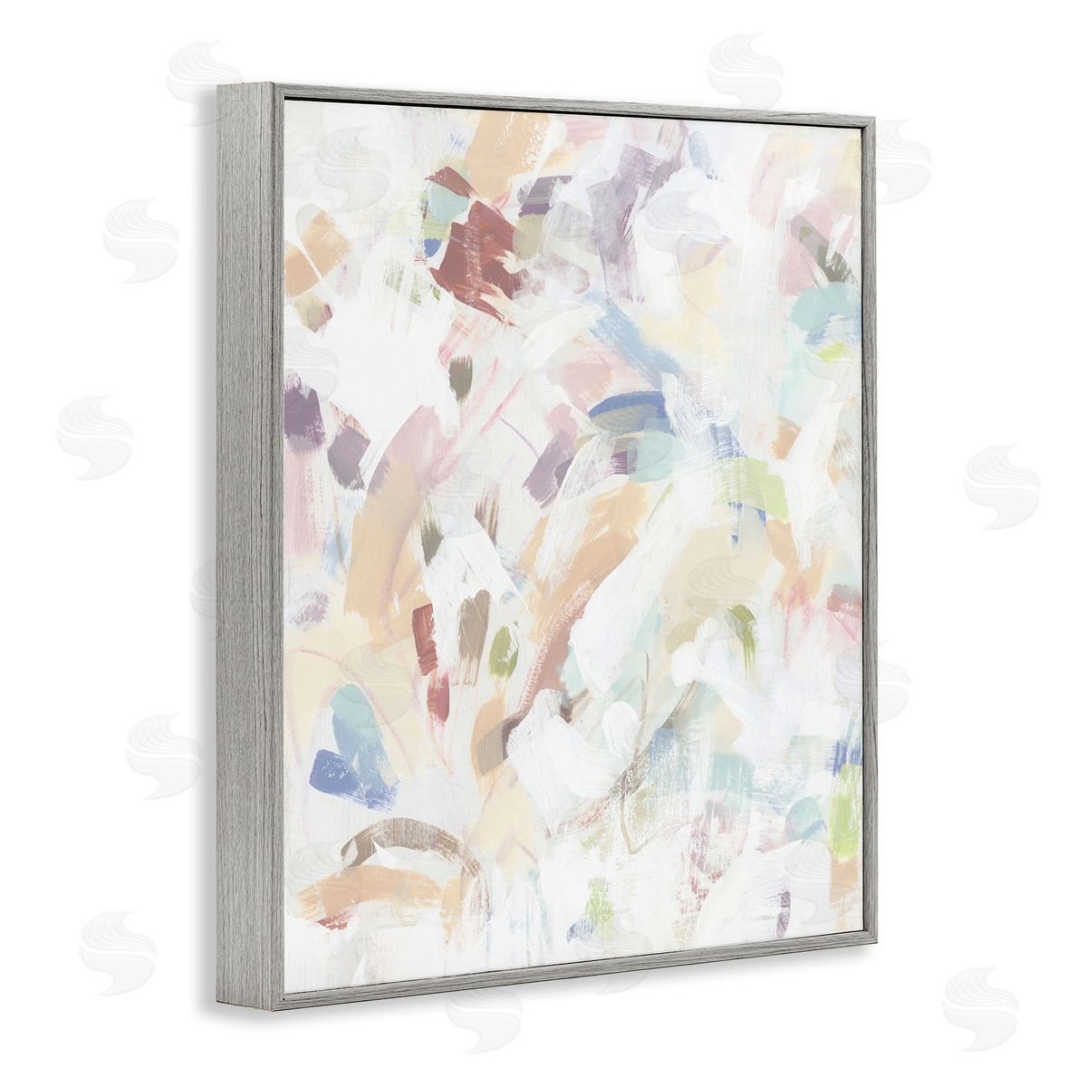 June Erica Vess Pastel Candy Scrape Abstract Canvas Wall Art Print