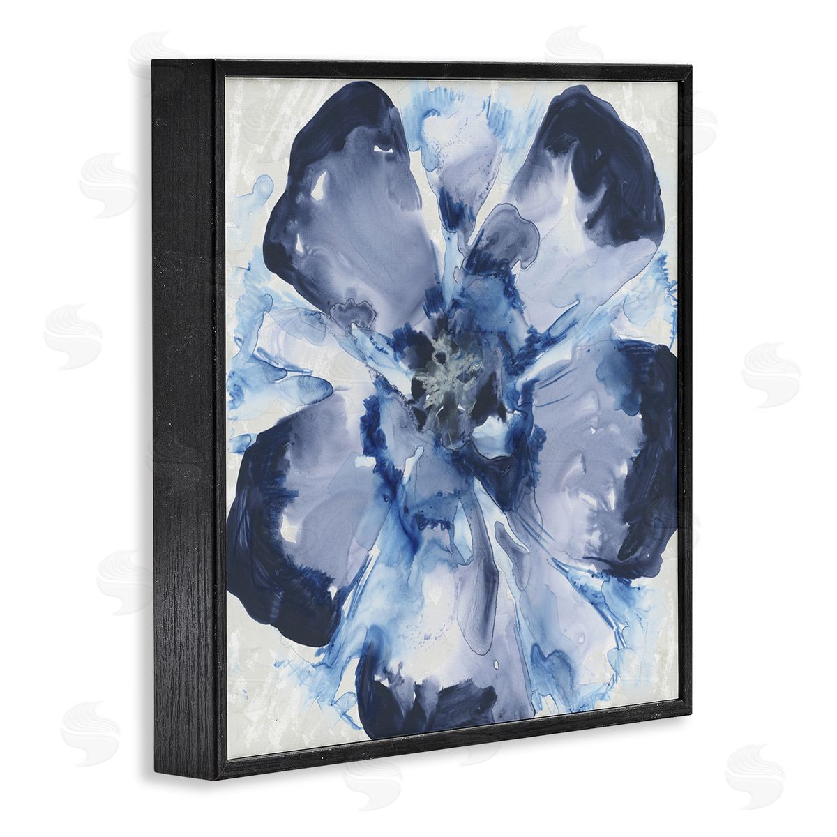 June Erica Vess Blue Glass Bloom Canvas Wall Art Print