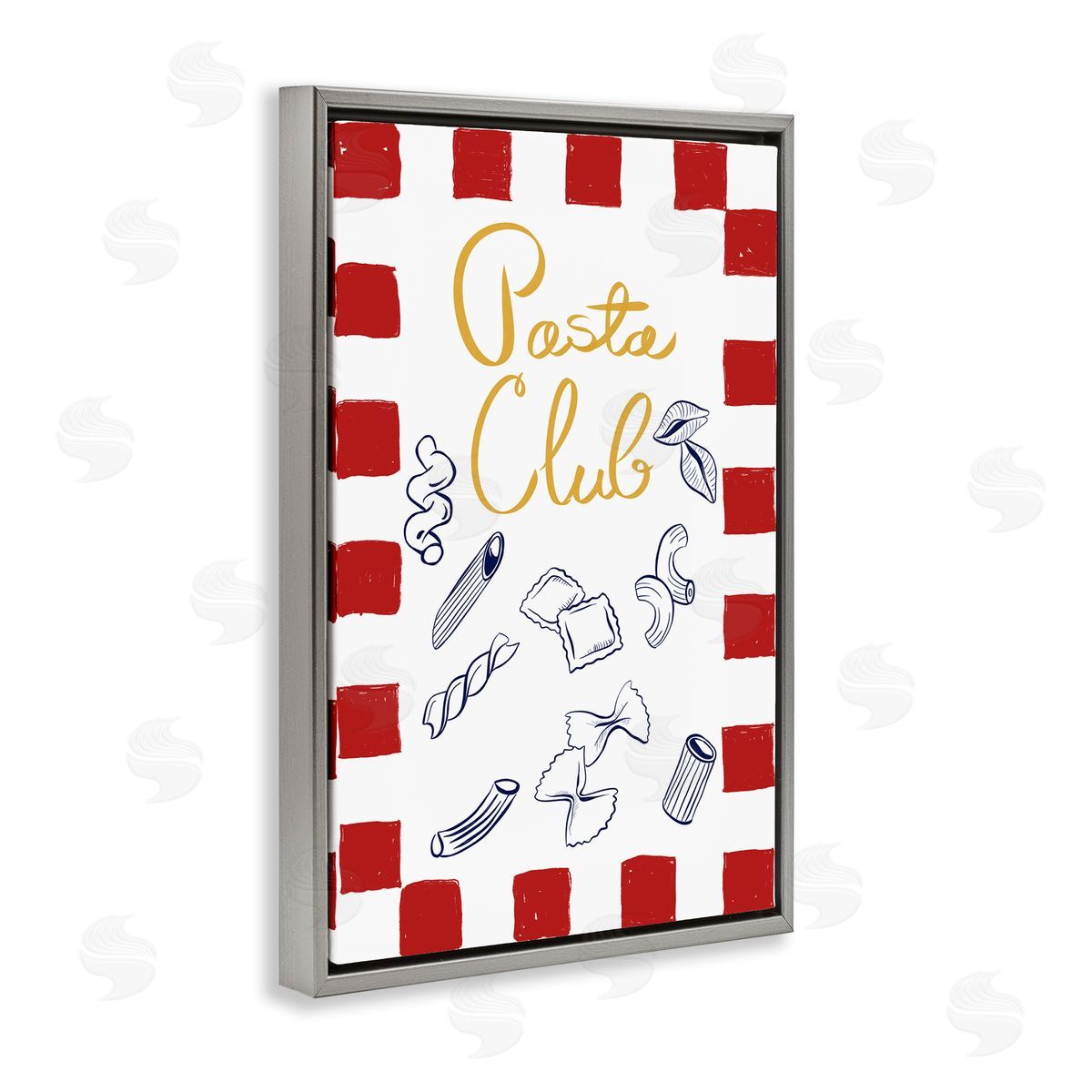 EMILY NAVAS Pasta Club Noodle Types Canvas Wall Art Print