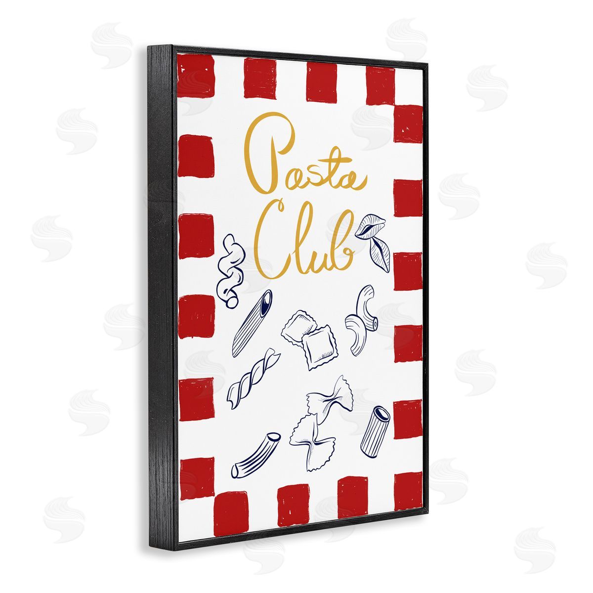 EMILY NAVAS Pasta Club Noodle Types Canvas Wall Art Print