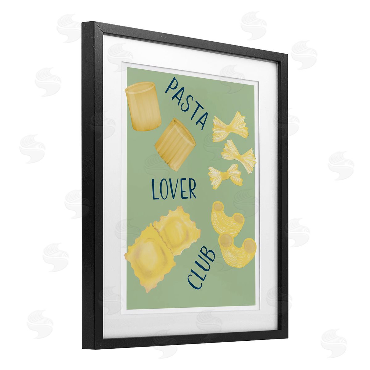 Robin Maria Minimal Pasta Lover Club Canvas Wall Art Print