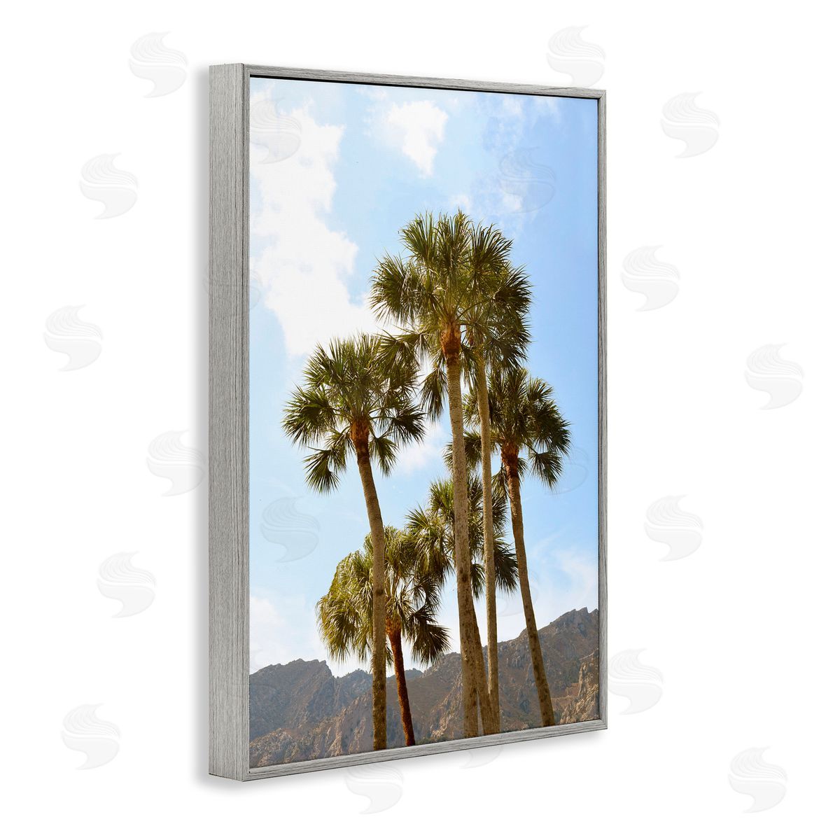 Natalie Carpentieri Vertical Mountain Palms Canvas Wall Art Print