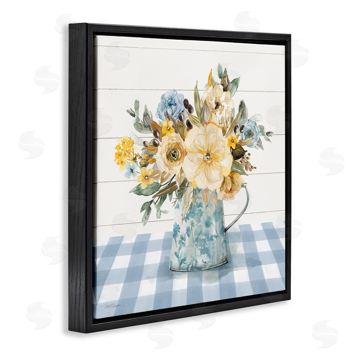 Carol Robinson Summer Bouquet Farmhouse Floral Canvas Wall Art Print