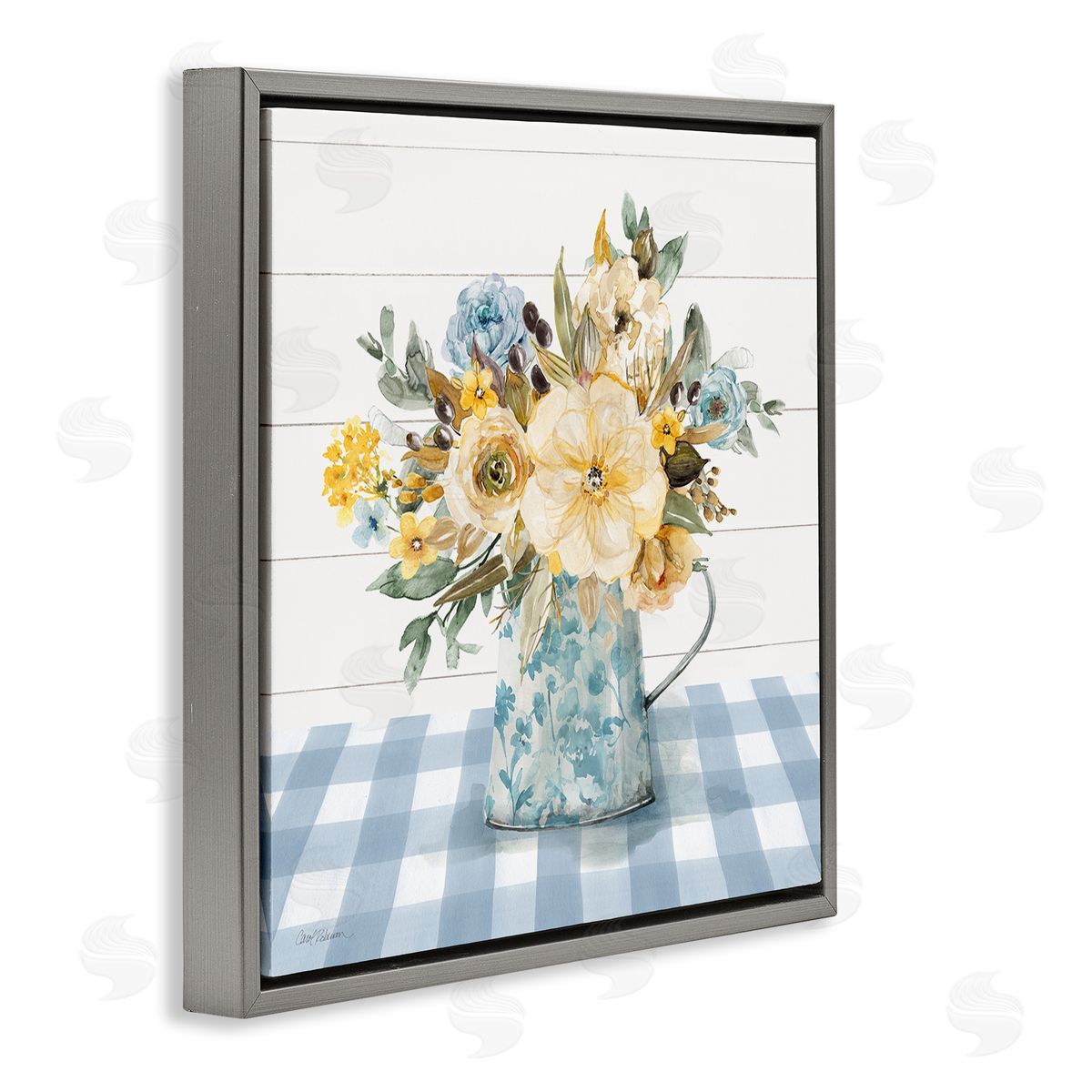 Carol Robinson Summer Bouquet Farmhouse Floral Canvas Wall Art Print