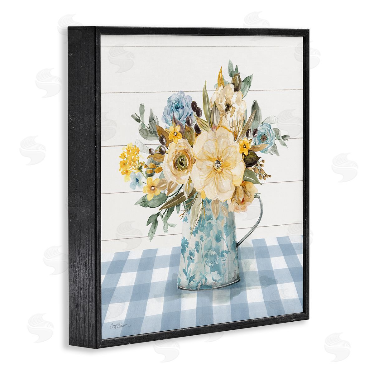 Carol Robinson Summer Bouquet Farmhouse Floral Canvas Wall Art Print