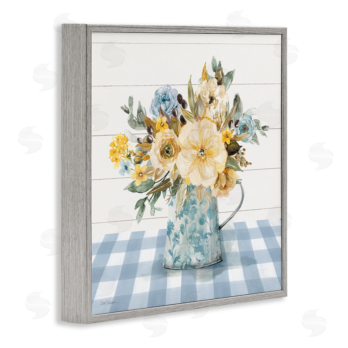 Carol Robinson Summer Bouquet Farmhouse Floral Canvas Wall Art Print