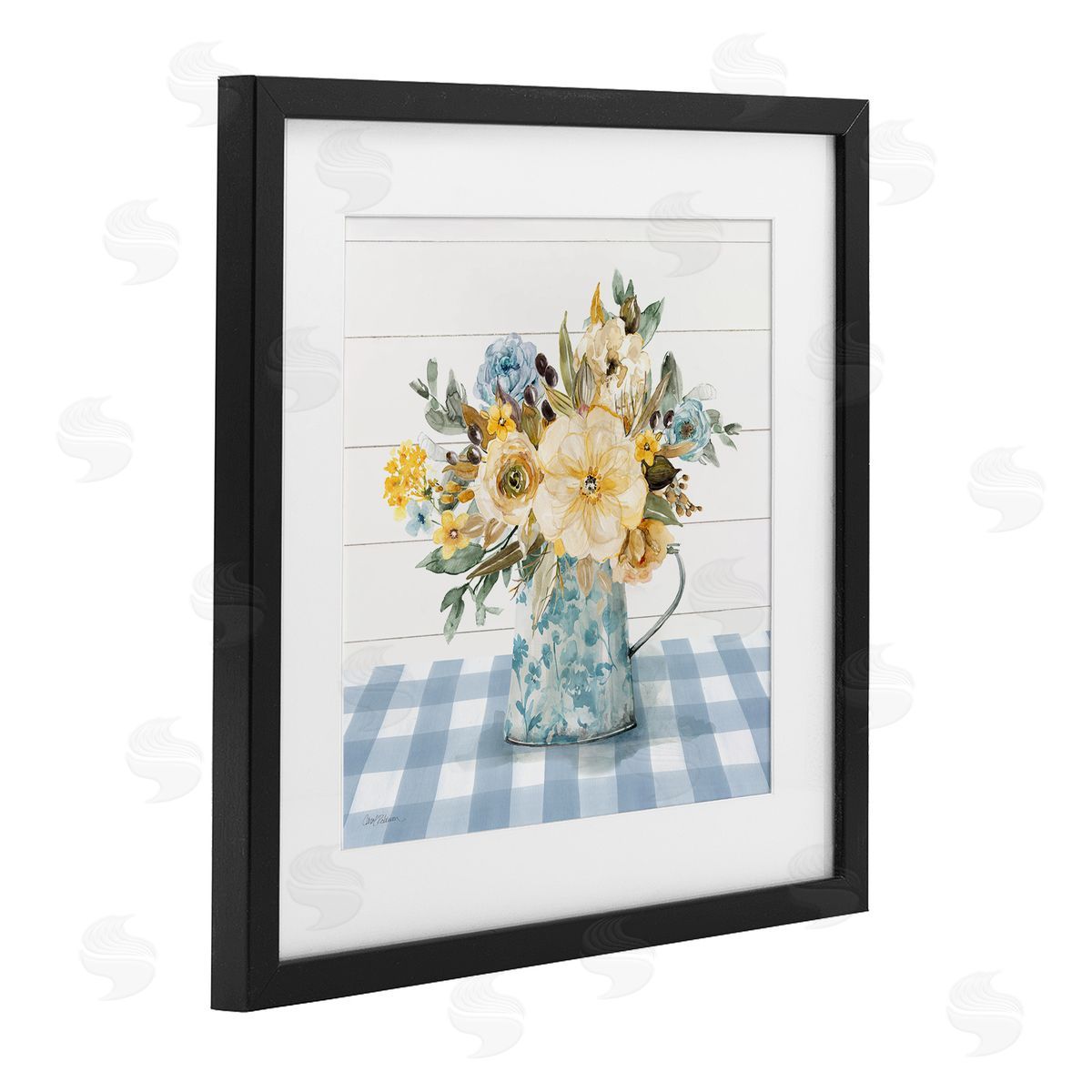 Carol Robinson Summer Bouquet Farmhouse Floral Canvas Wall Art Print