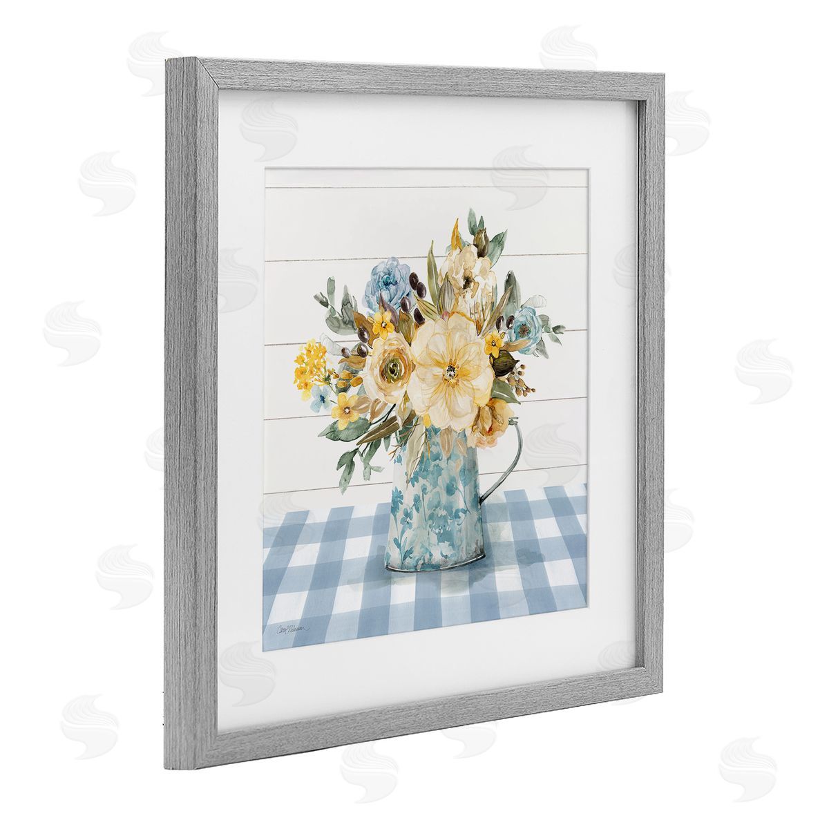 Carol Robinson Summer Bouquet Farmhouse Floral Canvas Wall Art Print