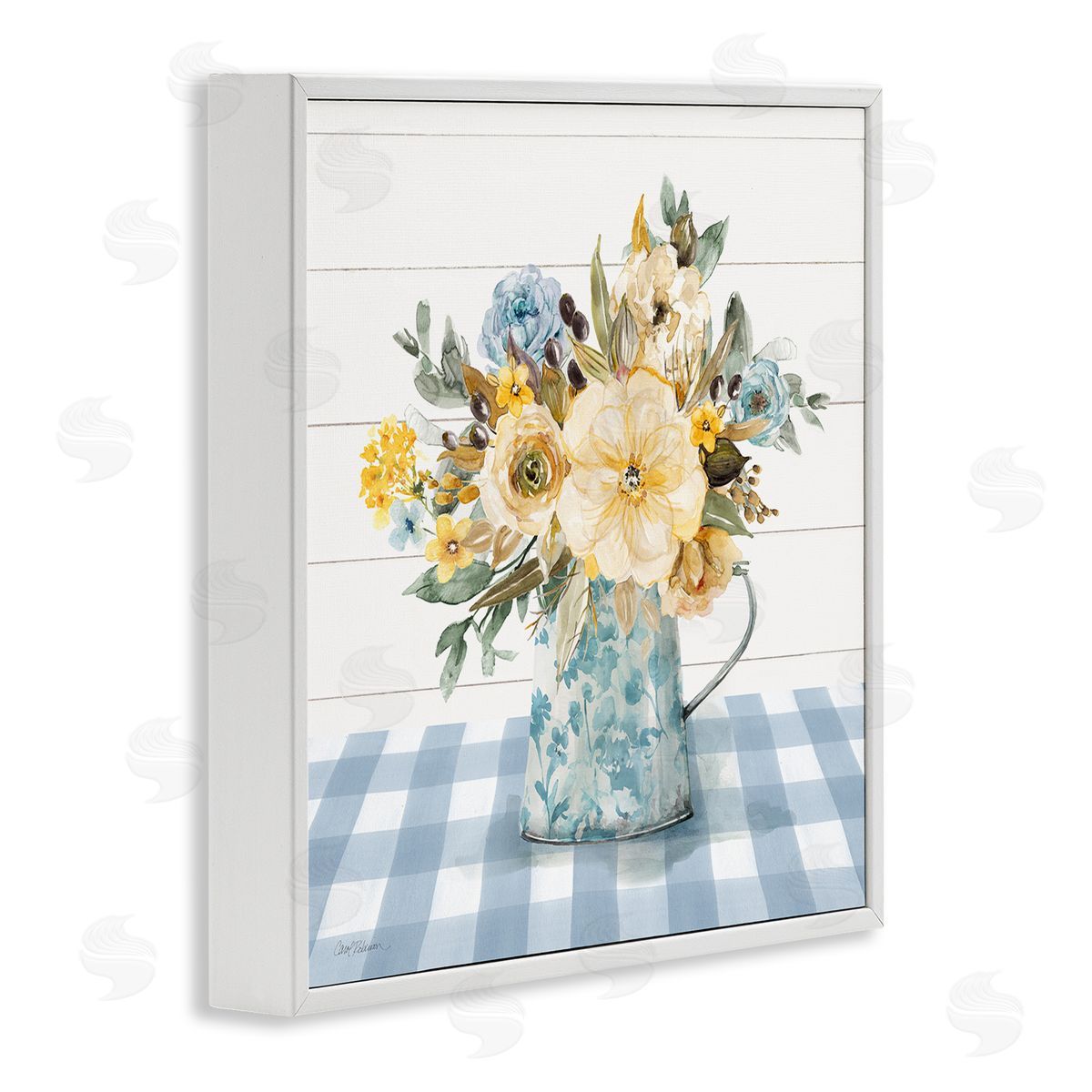 Carol Robinson Summer Bouquet Farmhouse Floral Canvas Wall Art Print