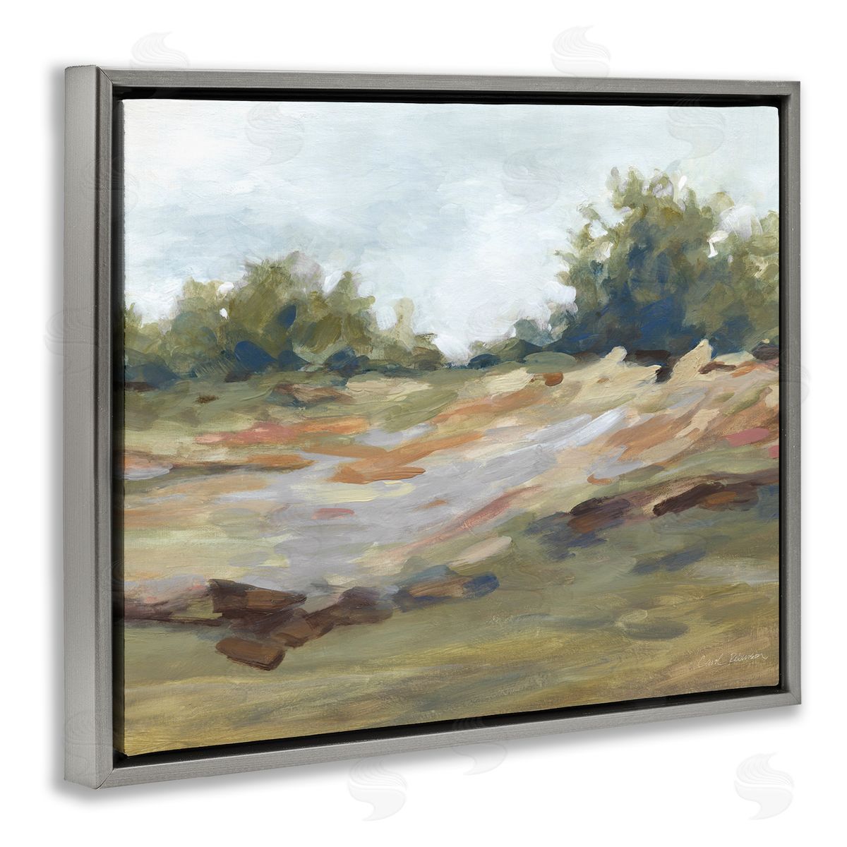 Carol Robinson Still Autumn Brushed Landscape Canvas Wall Art Print