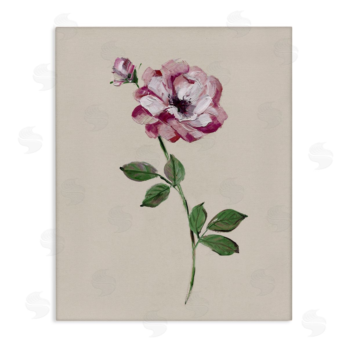 Sally Swatland Jewel Rose Sprig Canvas Wall Art Print