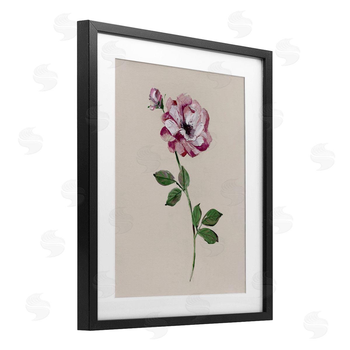 Sally Swatland Jewel Rose Sprig Canvas Wall Art Print