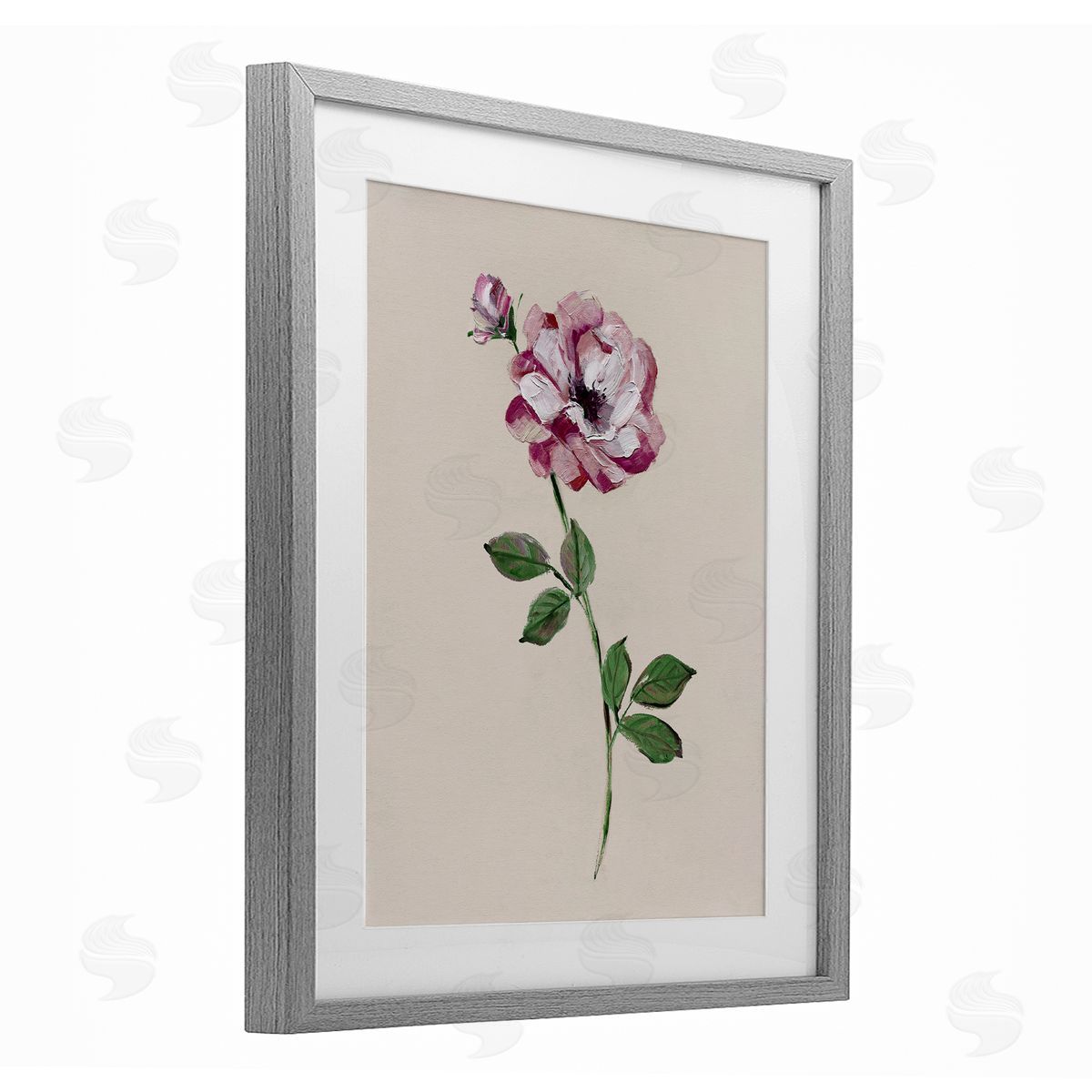Sally Swatland Jewel Rose Sprig Canvas Wall Art Print