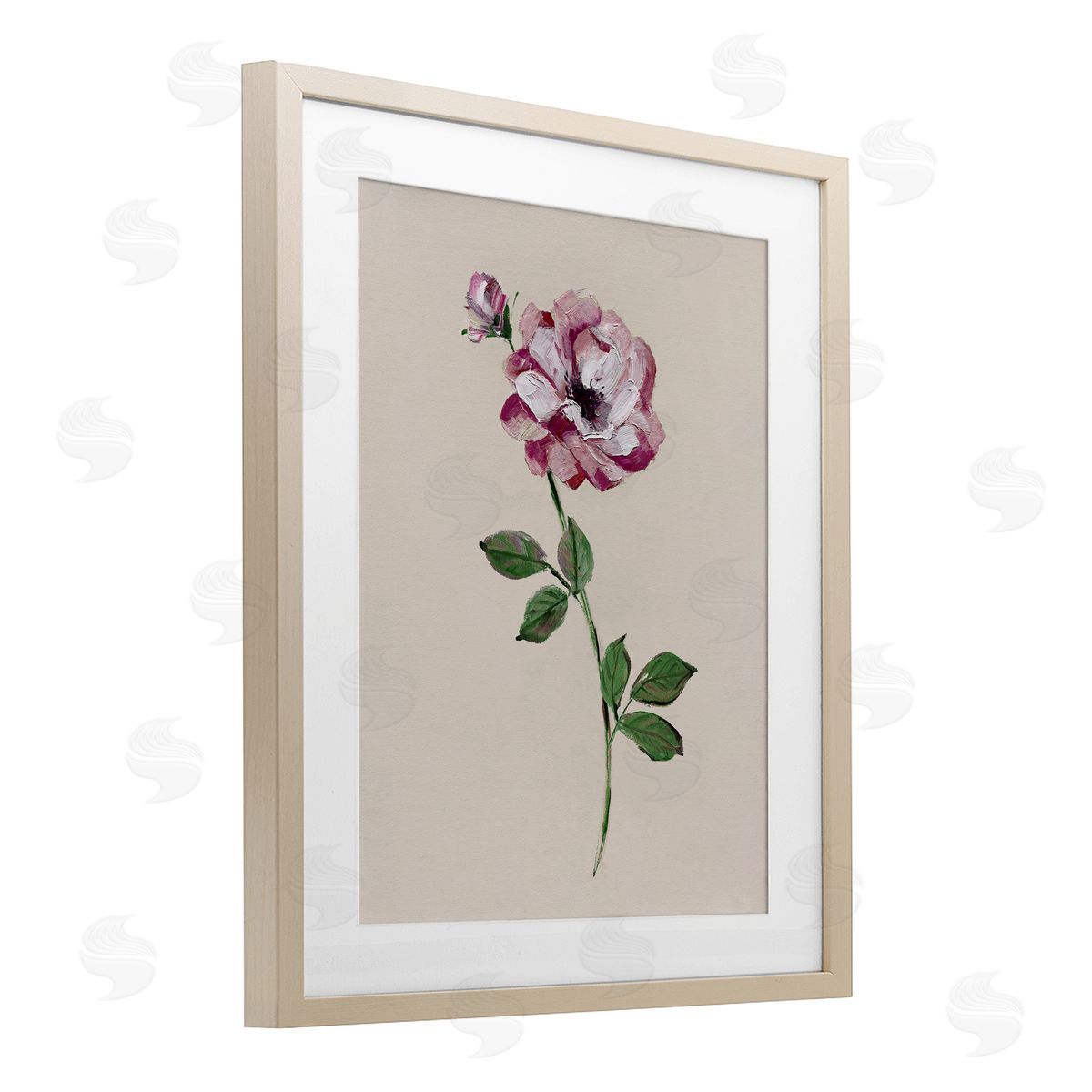 Sally Swatland Jewel Rose Sprig Canvas Wall Art Print