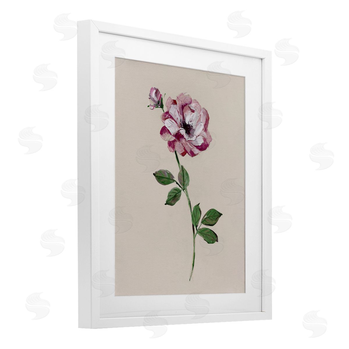 Sally Swatland Jewel Rose Sprig Canvas Wall Art Print