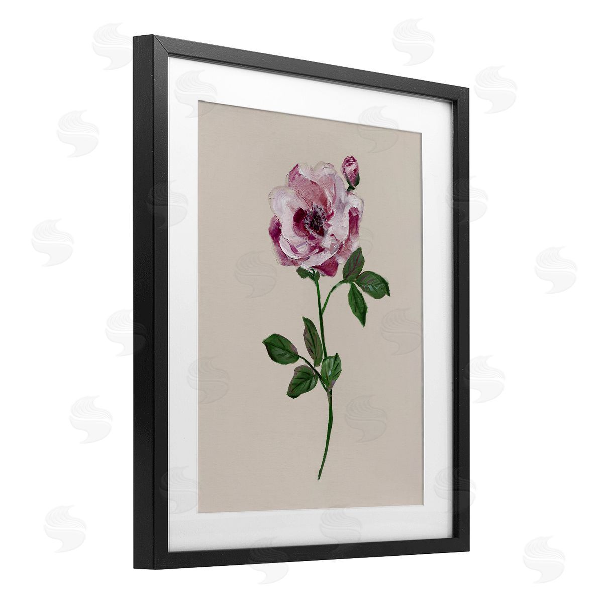 Sally Swatland Pink Jewel Rose Canvas Wall Art Print