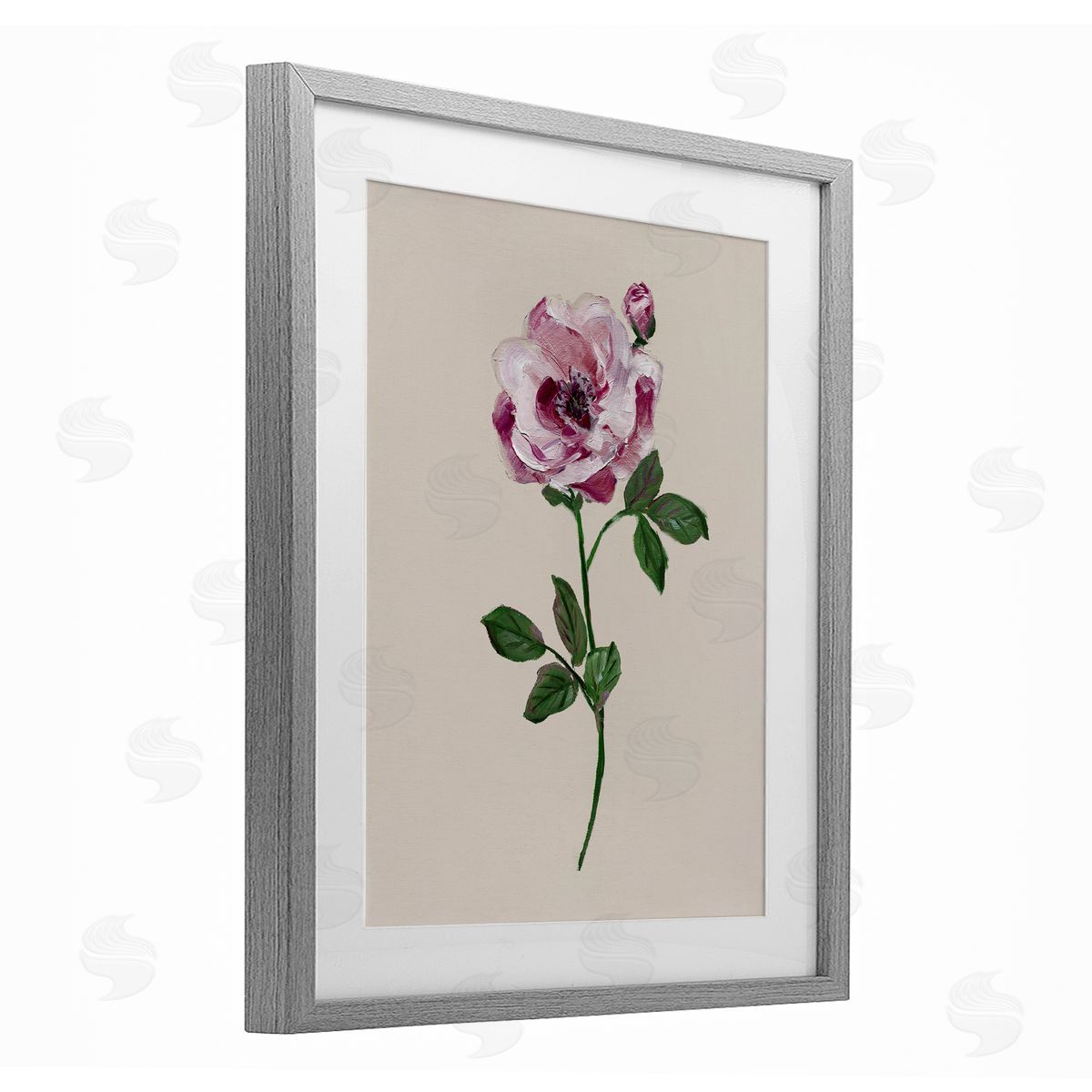 Sally Swatland Pink Jewel Rose Canvas Wall Art Print
