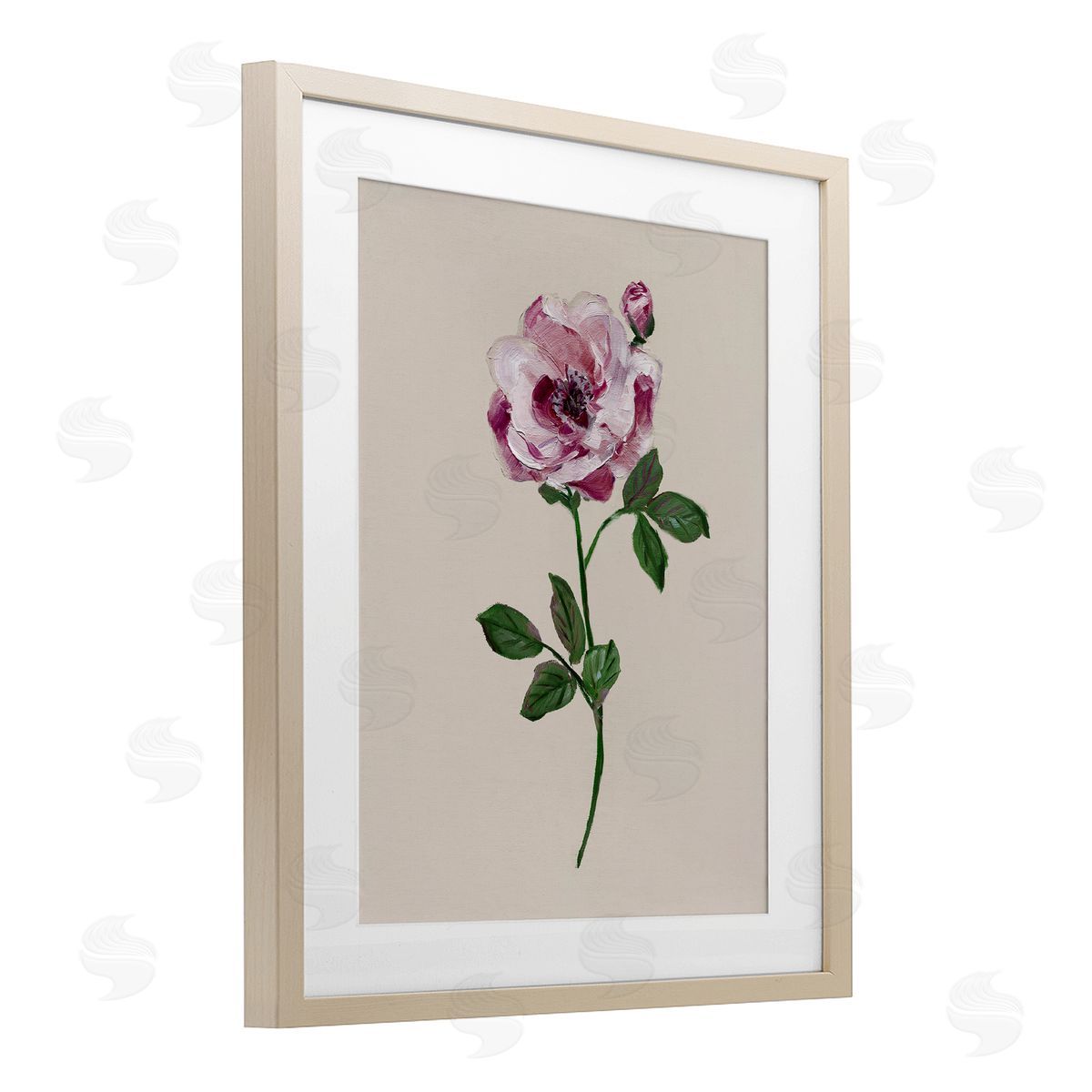 Sally Swatland Pink Jewel Rose Canvas Wall Art Print