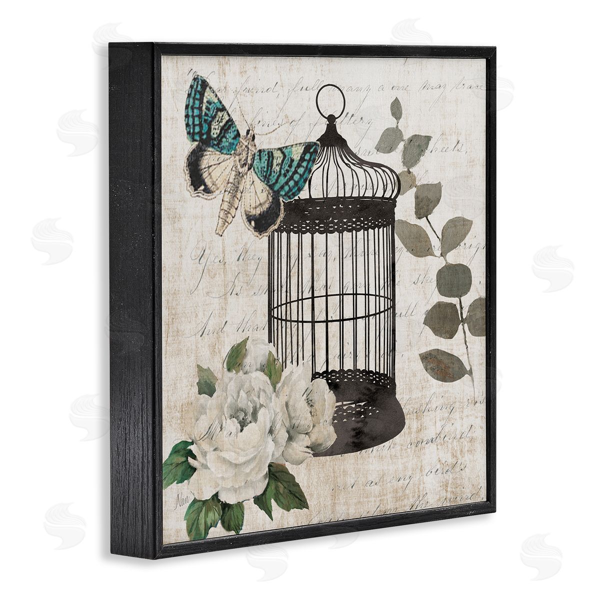 Nan Vintage Menagerie Butterfly Canvas Wall Art Print
