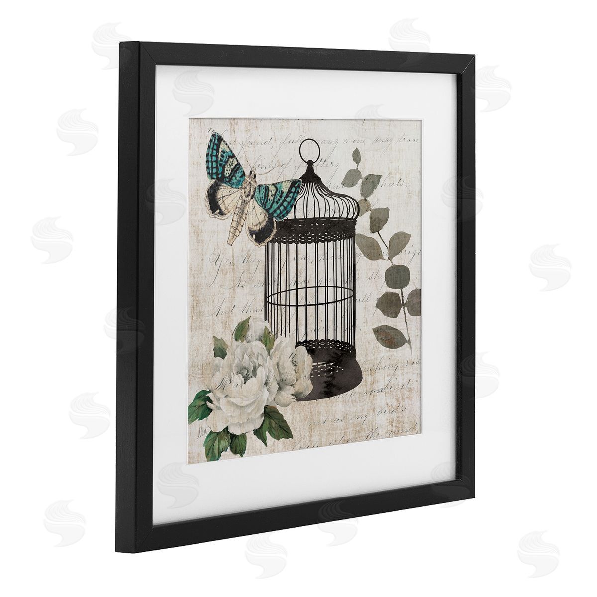 Nan Vintage Menagerie Butterfly Canvas Wall Art Print