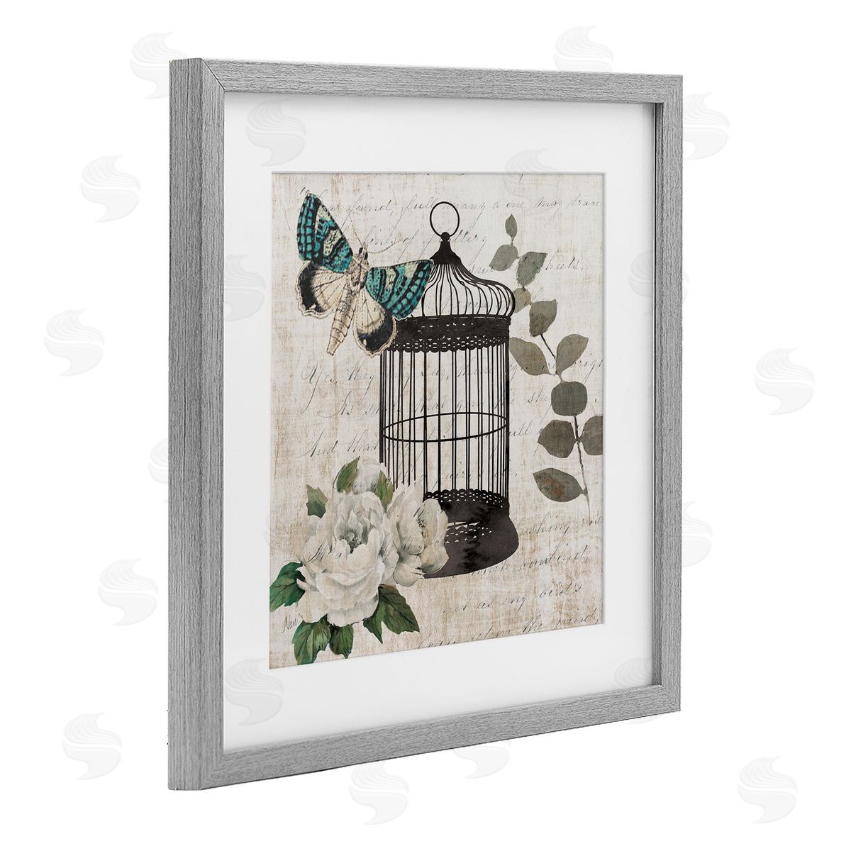 Nan Vintage Menagerie Butterfly Canvas Wall Art Print