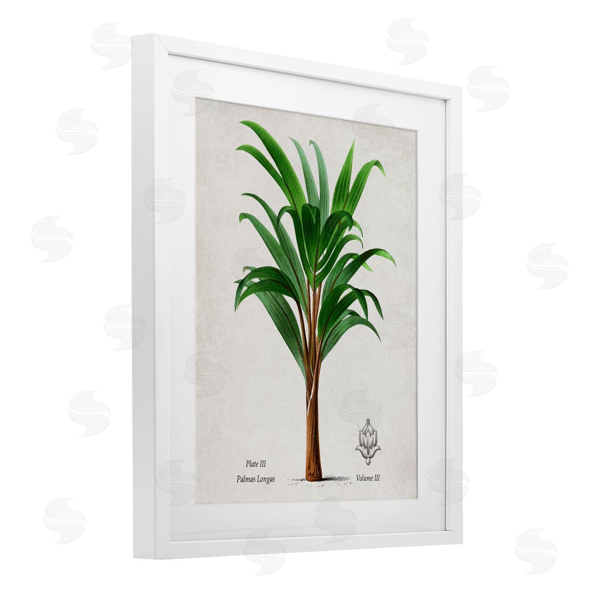 Val Rhodes Vintage Banana Leaf Palm Canvas Wall Art Print