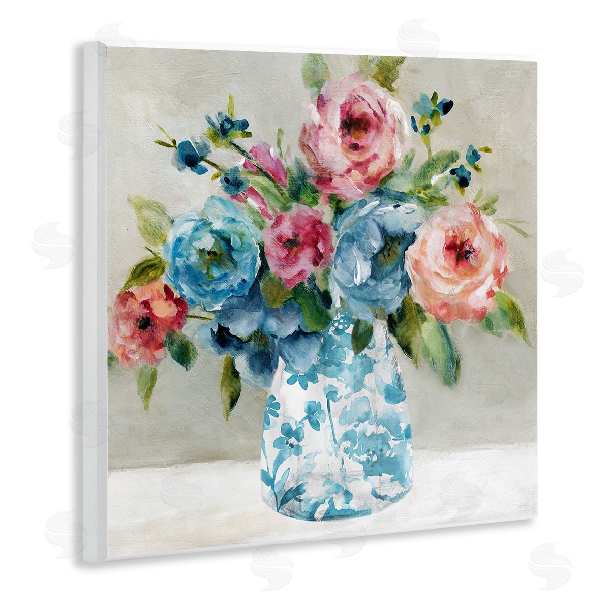 Carol Robinson Blooming Chinoiserie Blossoms Canvas Wall Art Print