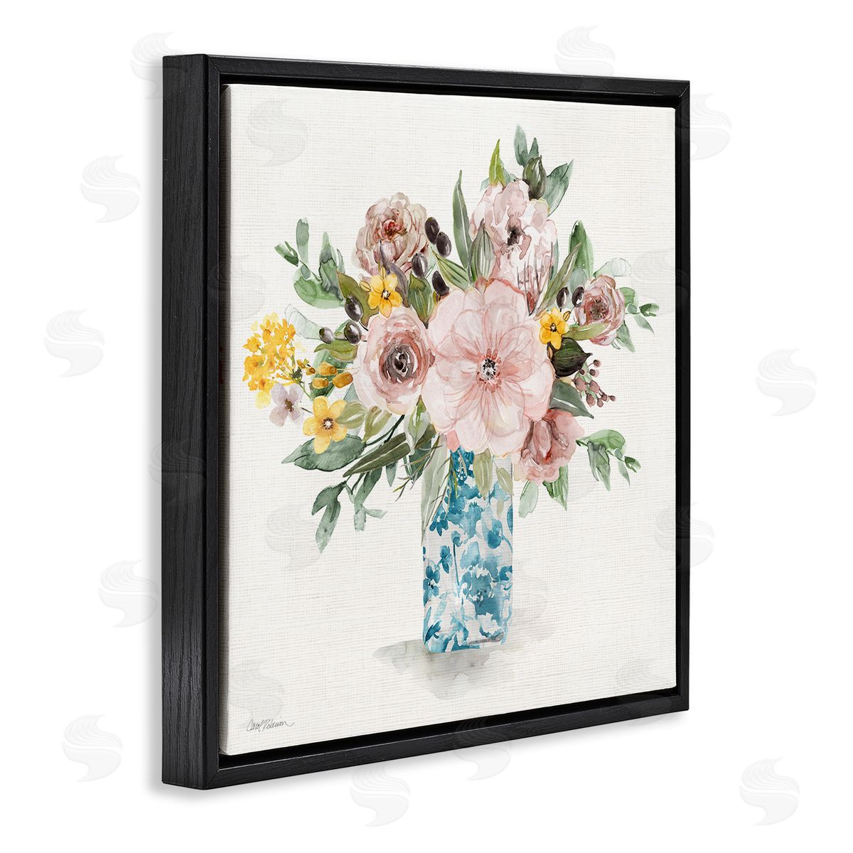 Carol Robinson Summer Chinoiserie Bouquet Canvas Wall Art Print