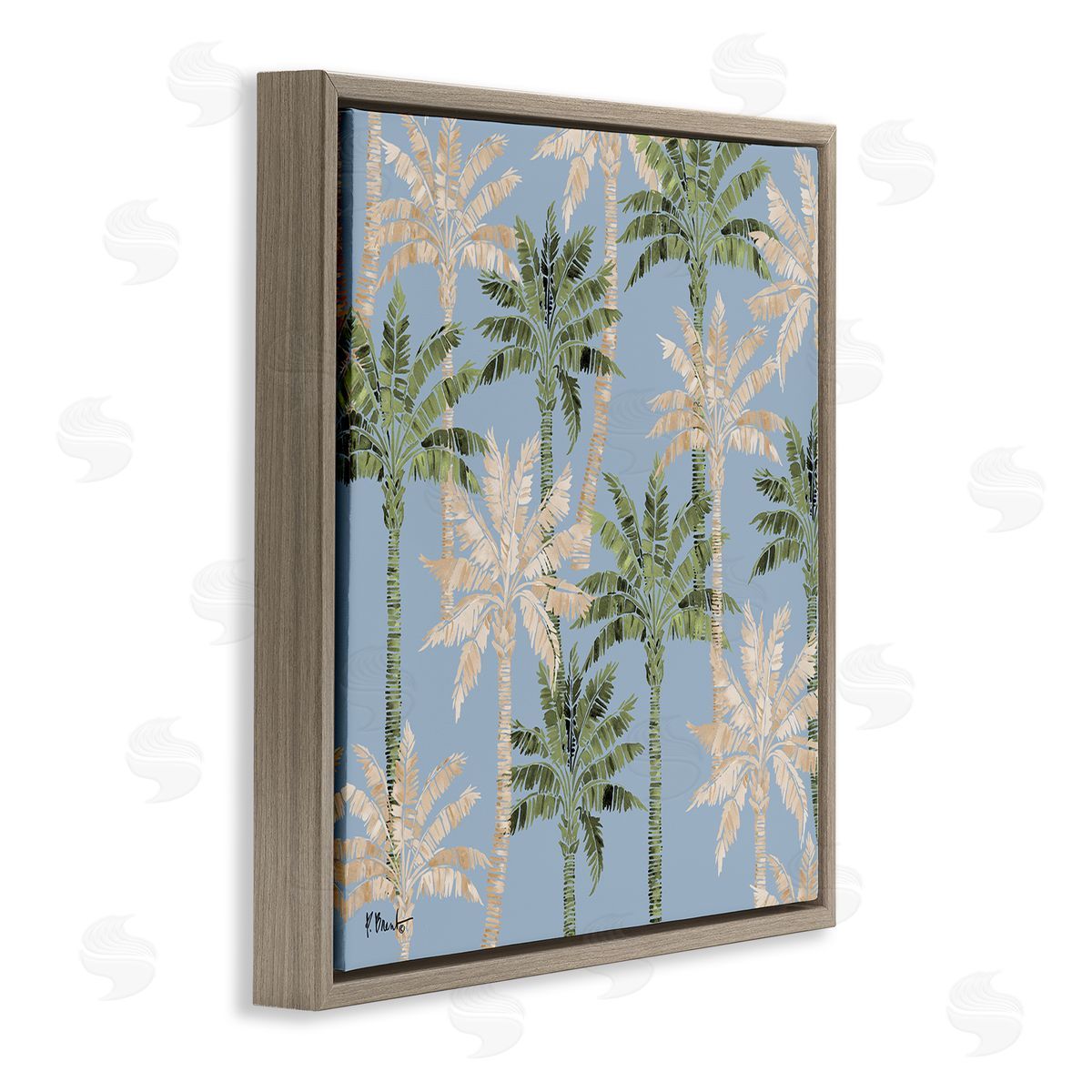 Paul Brent Hollywood Palms Toss Canvas Wall Art Print