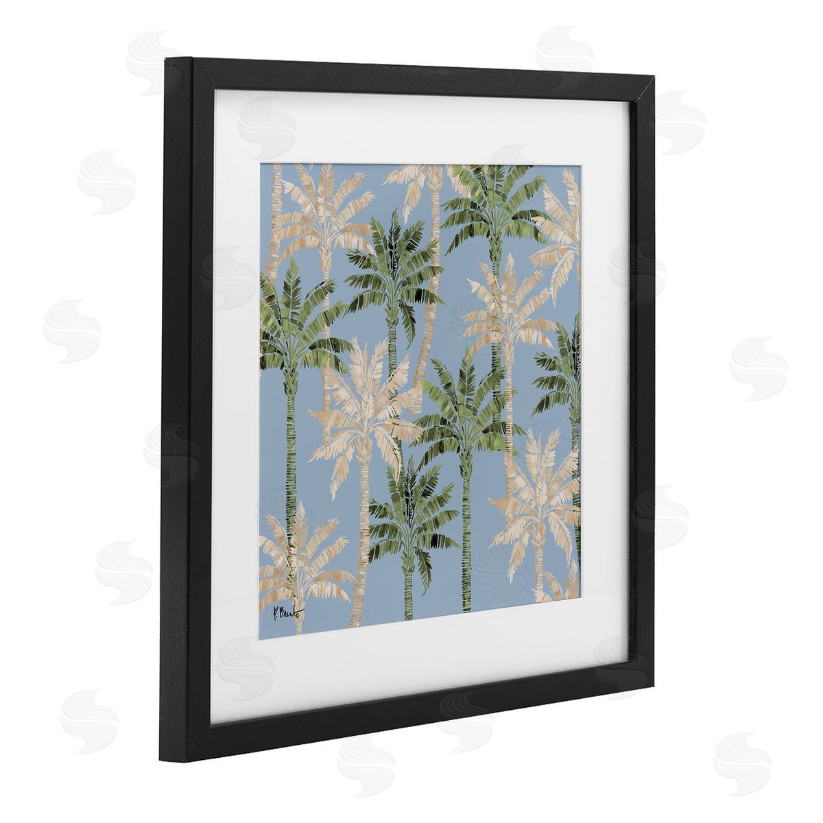Paul Brent Hollywood Palms Toss Canvas Wall Art Print