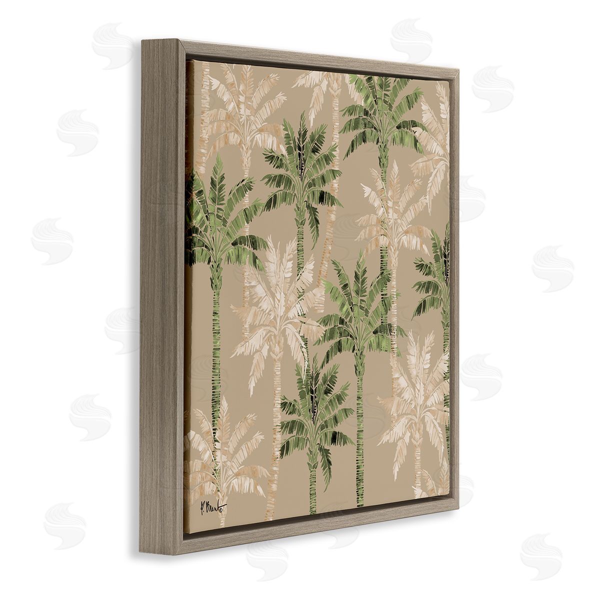 Paul Brent Hollywood Palms Pattern Canvas Wall Art Print