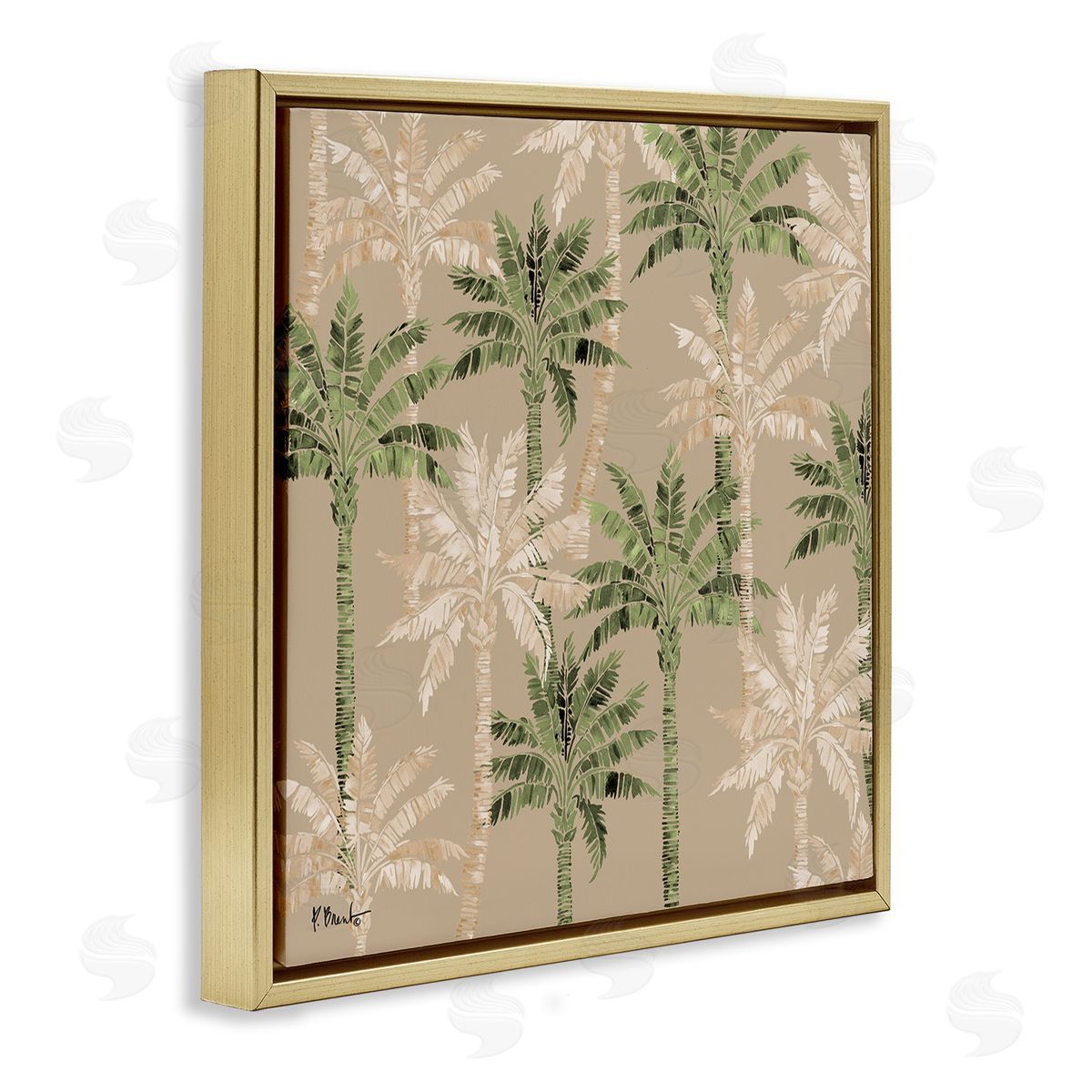 Paul Brent Hollywood Palms Pattern Canvas Wall Art Print