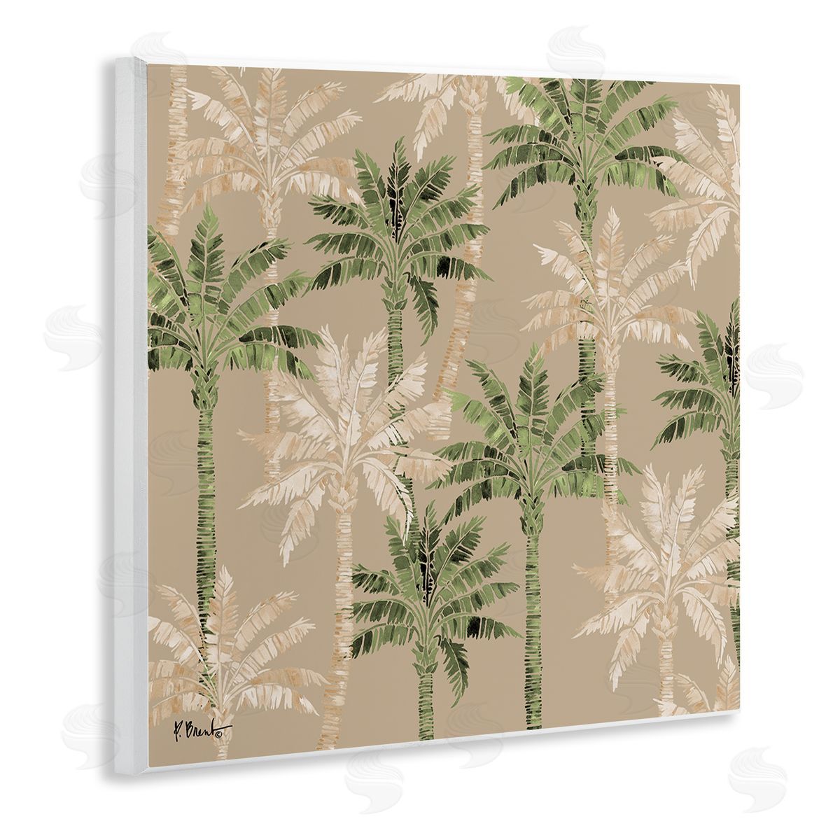 Paul Brent Hollywood Palms Pattern Canvas Wall Art Print