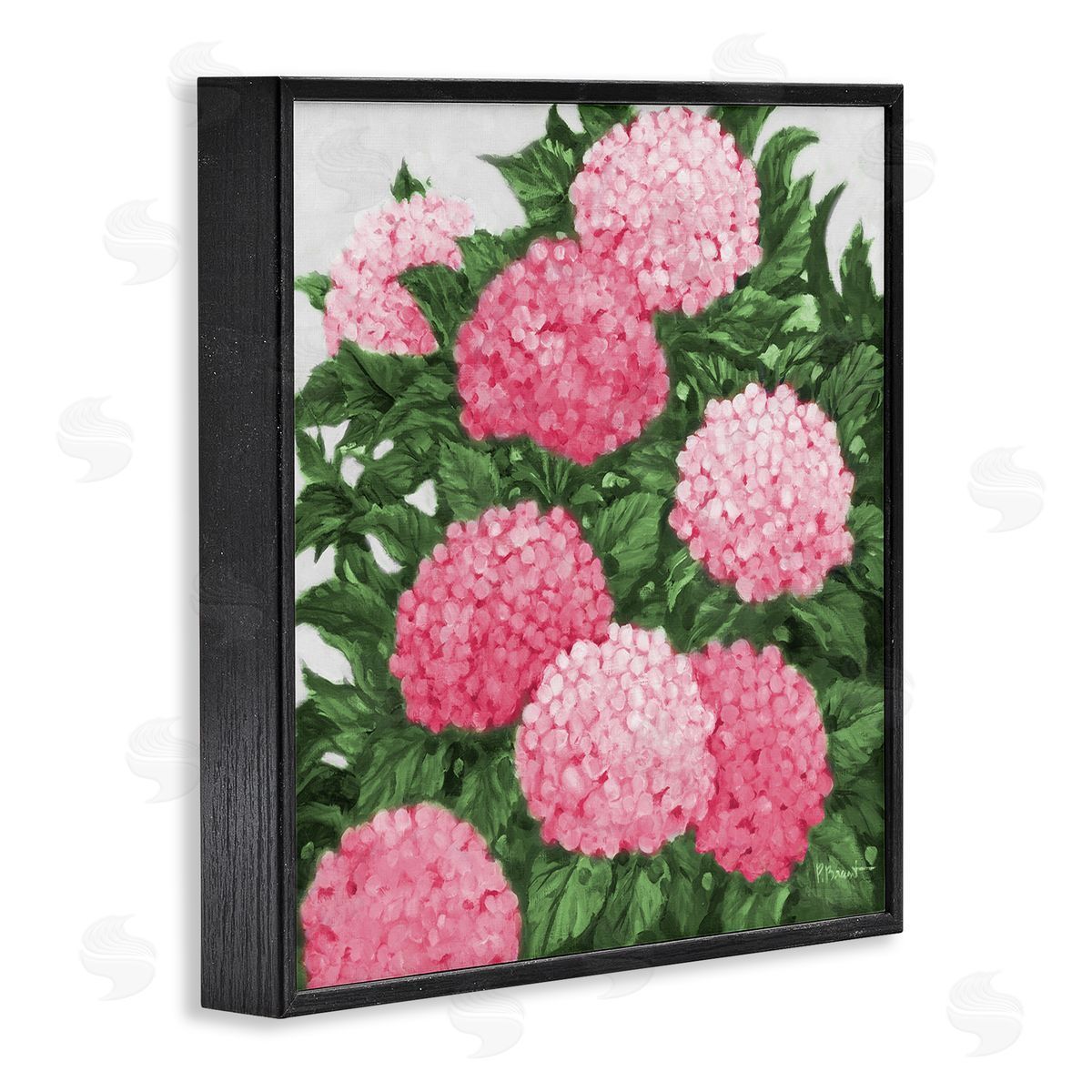 Paul Brent Pink Hydrangea Impressions Canvas Wall Art Print