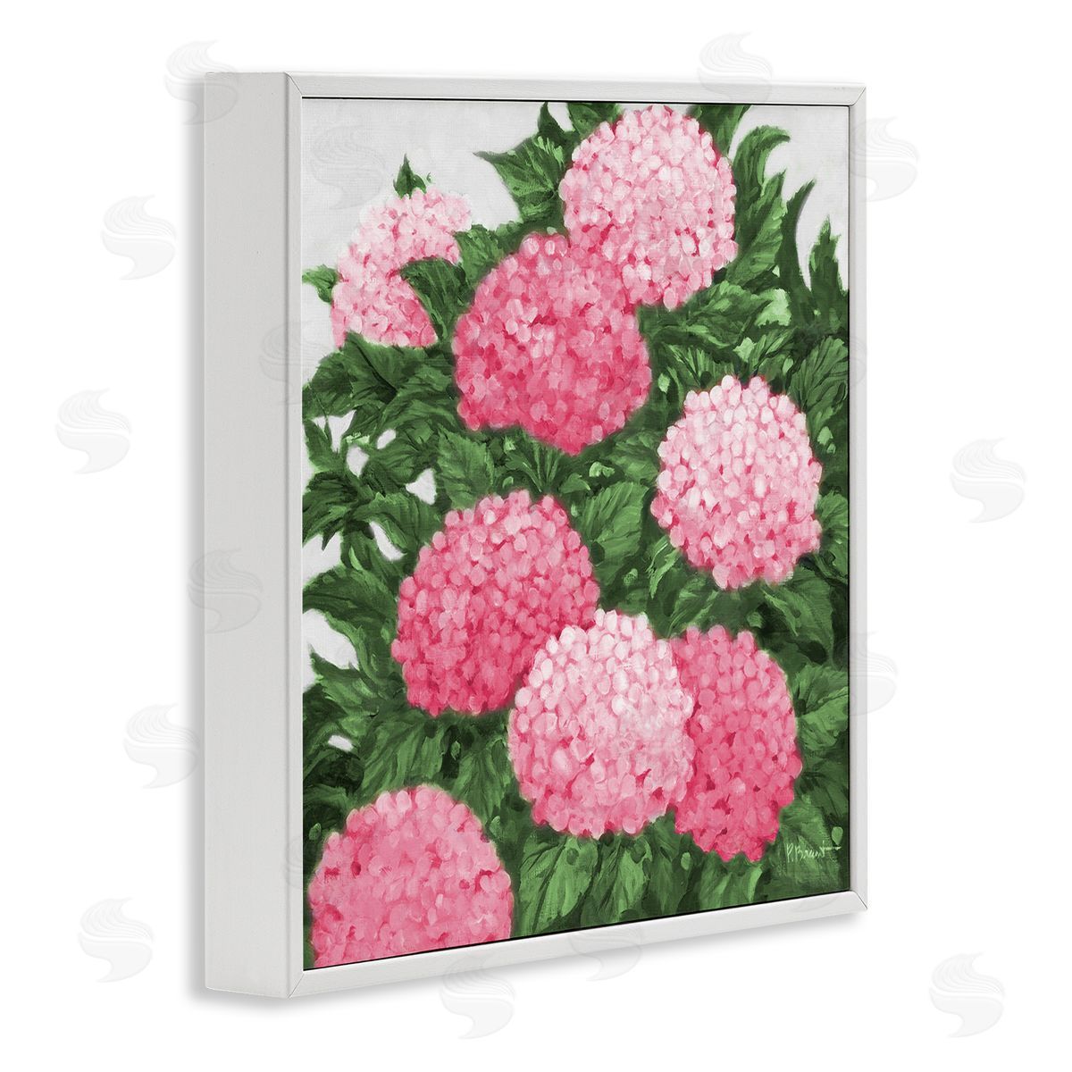Paul Brent Pink Hydrangea Impressions Canvas Wall Art Print
