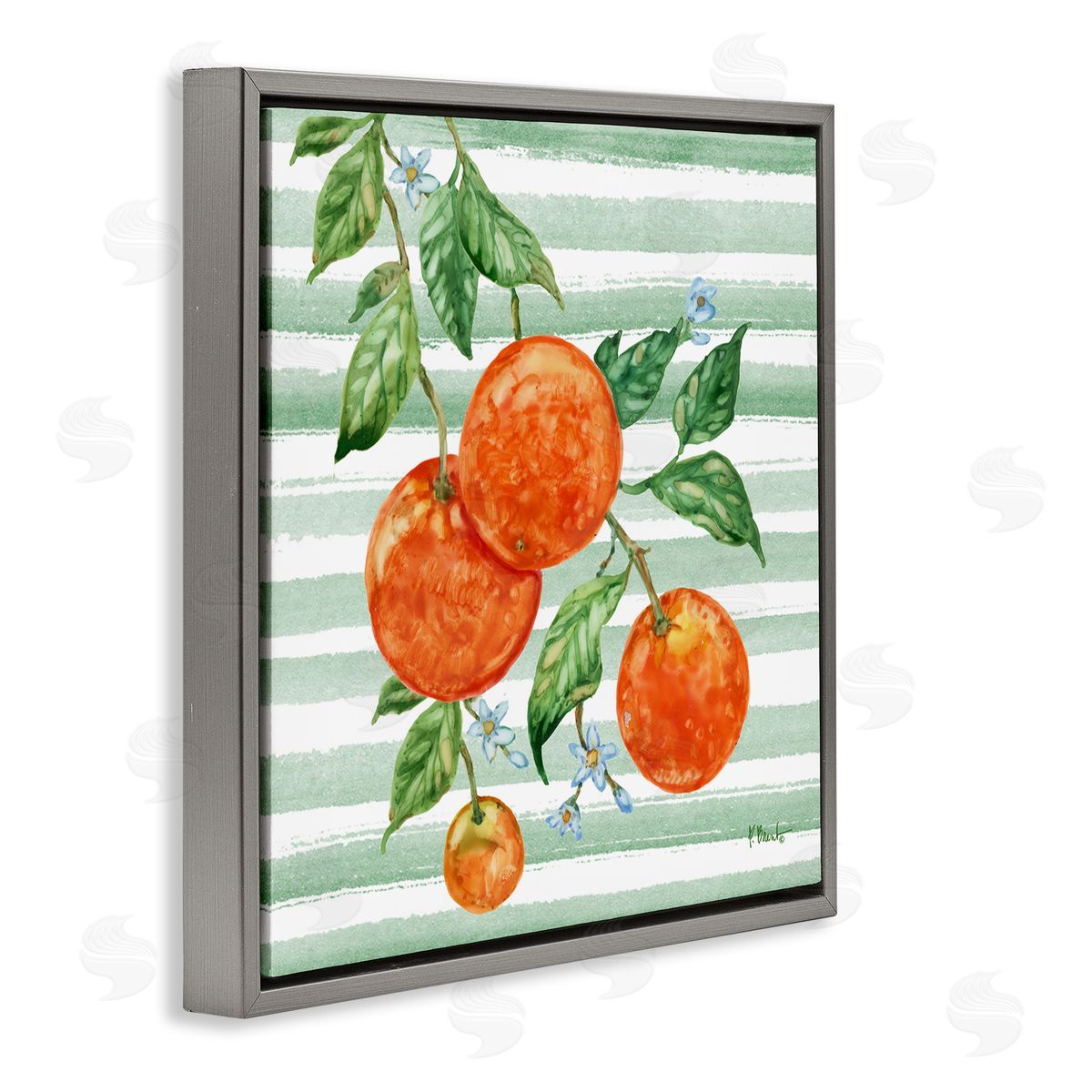 Paul Brent Juicy Orange Vine Canvas Wall Art Print