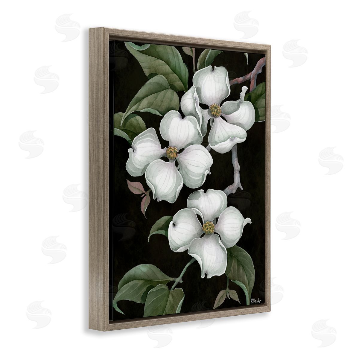 Paul Brent Vintage Dogwood Trio Canvas Wall Art Print
