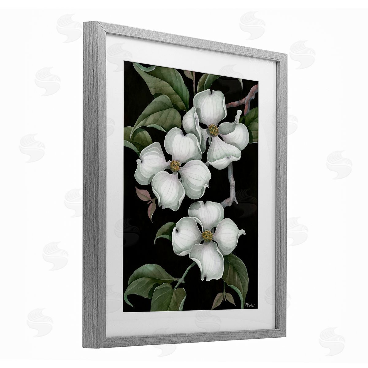 Paul Brent Vintage Dogwood Trio Canvas Wall Art Print