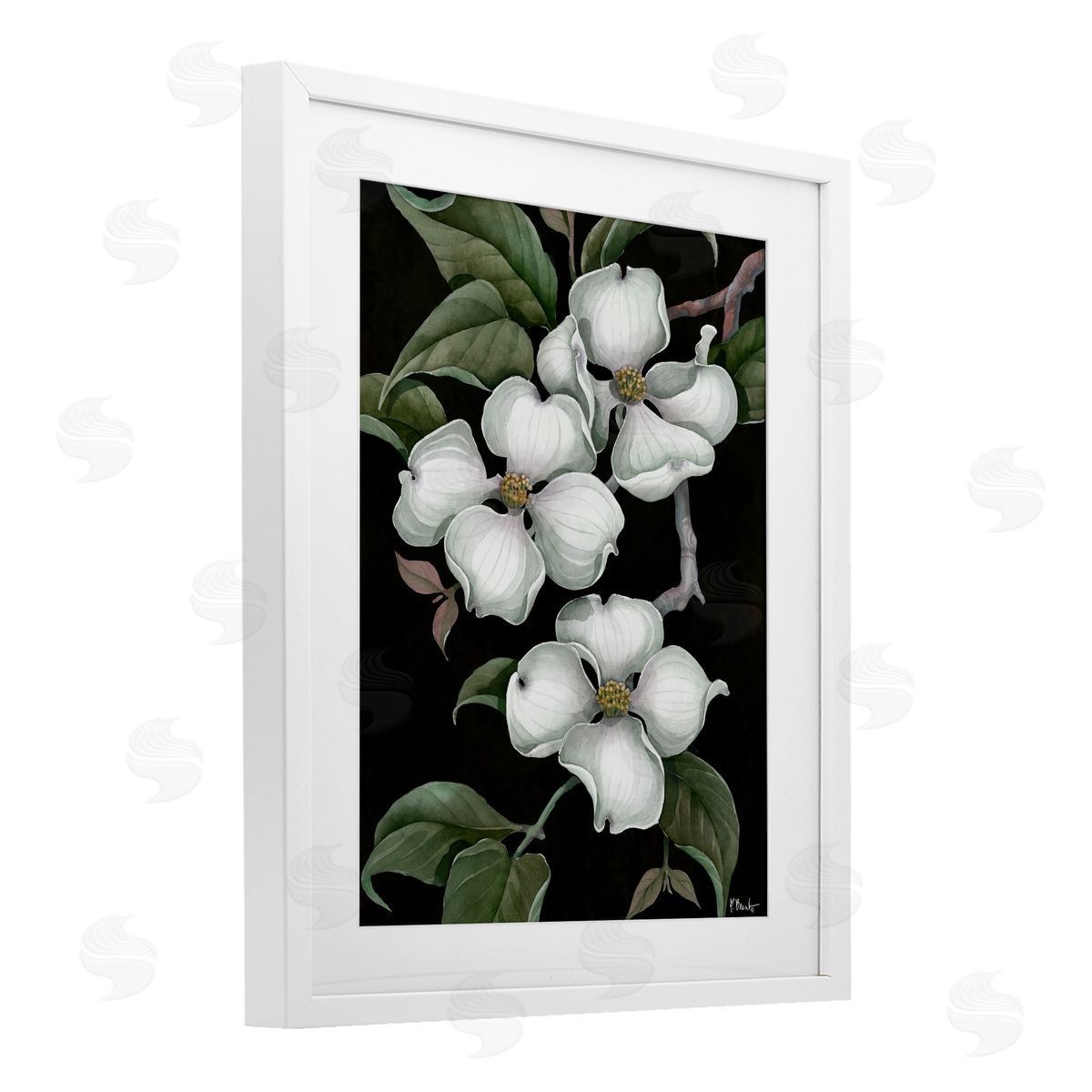 Paul Brent Vintage Dogwood Trio Canvas Wall Art Print