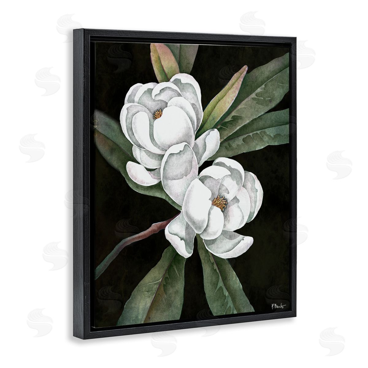 Paul Brent Vintage Bay Magnolia Canvas Wall Art Print